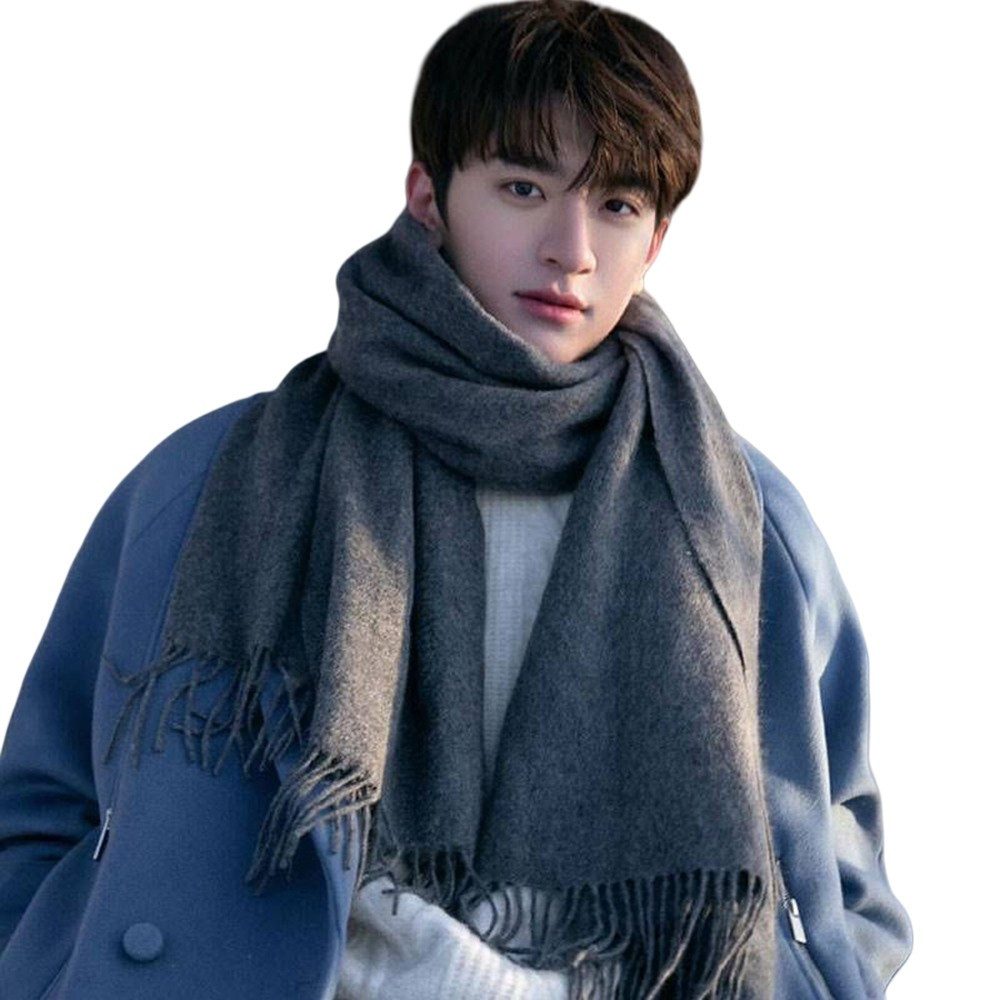 Modeschal Winter Warme Schal,Oversized Fransen Poncho