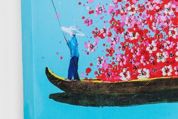 daslagerhaus living Alu-Dibond-Druck Bild Touched Flower Boats 100*80 cm