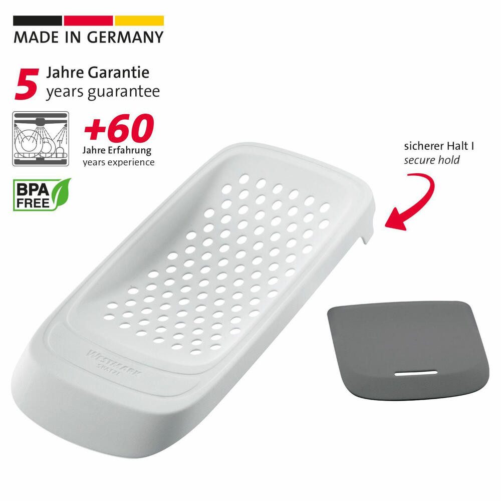 WESTMARK Spätzlereibe Reibe mit flexiblem Schaber, ABS