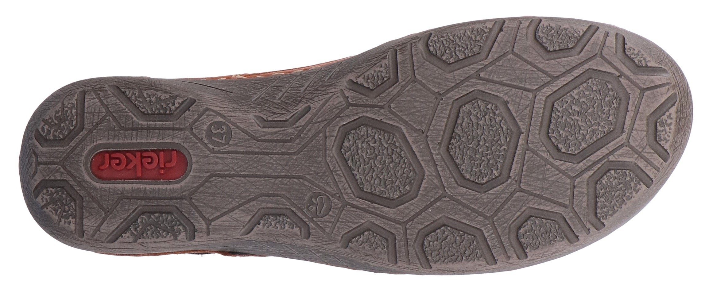 Rieker Schnürboots mit feinen Ziernähten