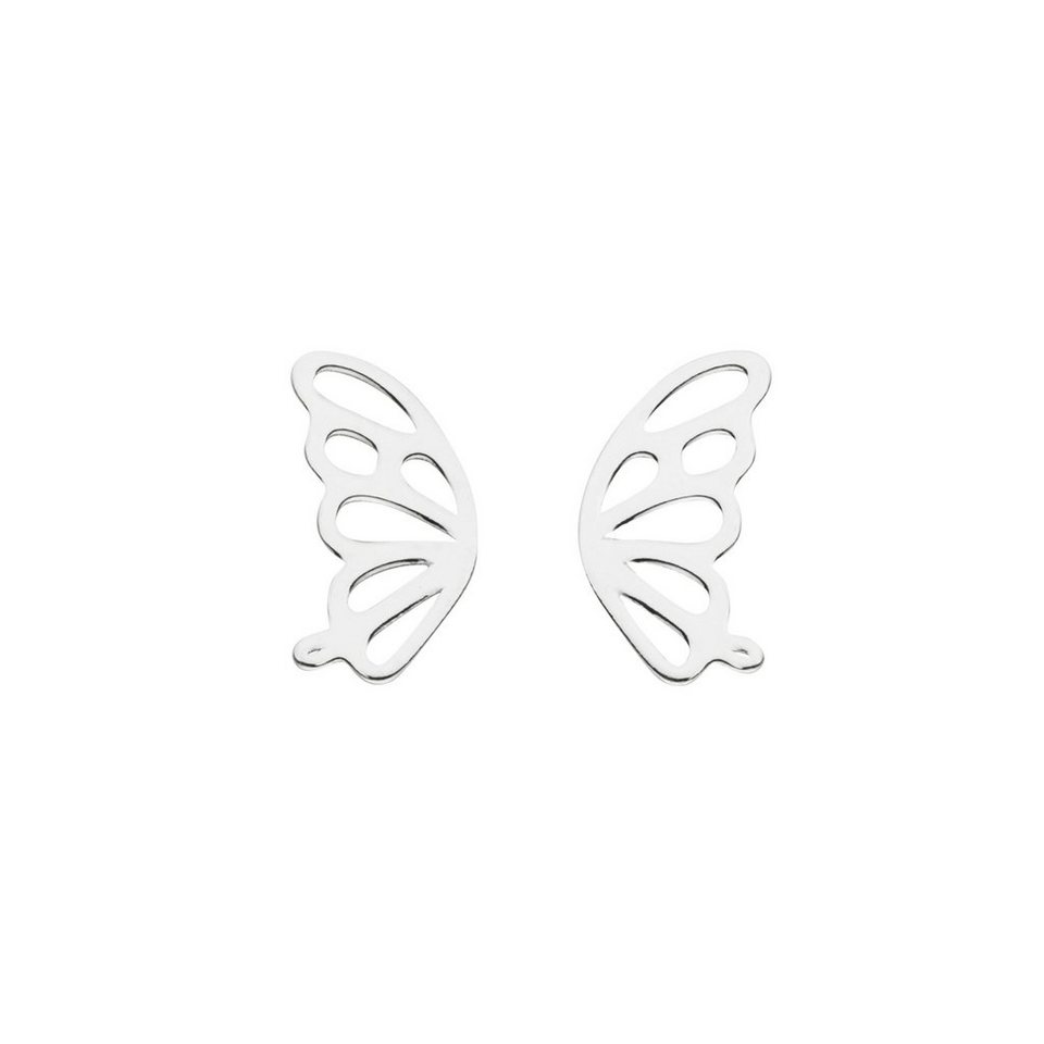 SCHOSCHON Paar Ohrstecker Schmetterling Ohrstecker 925 Silber -  Schmetterlingsflügeln