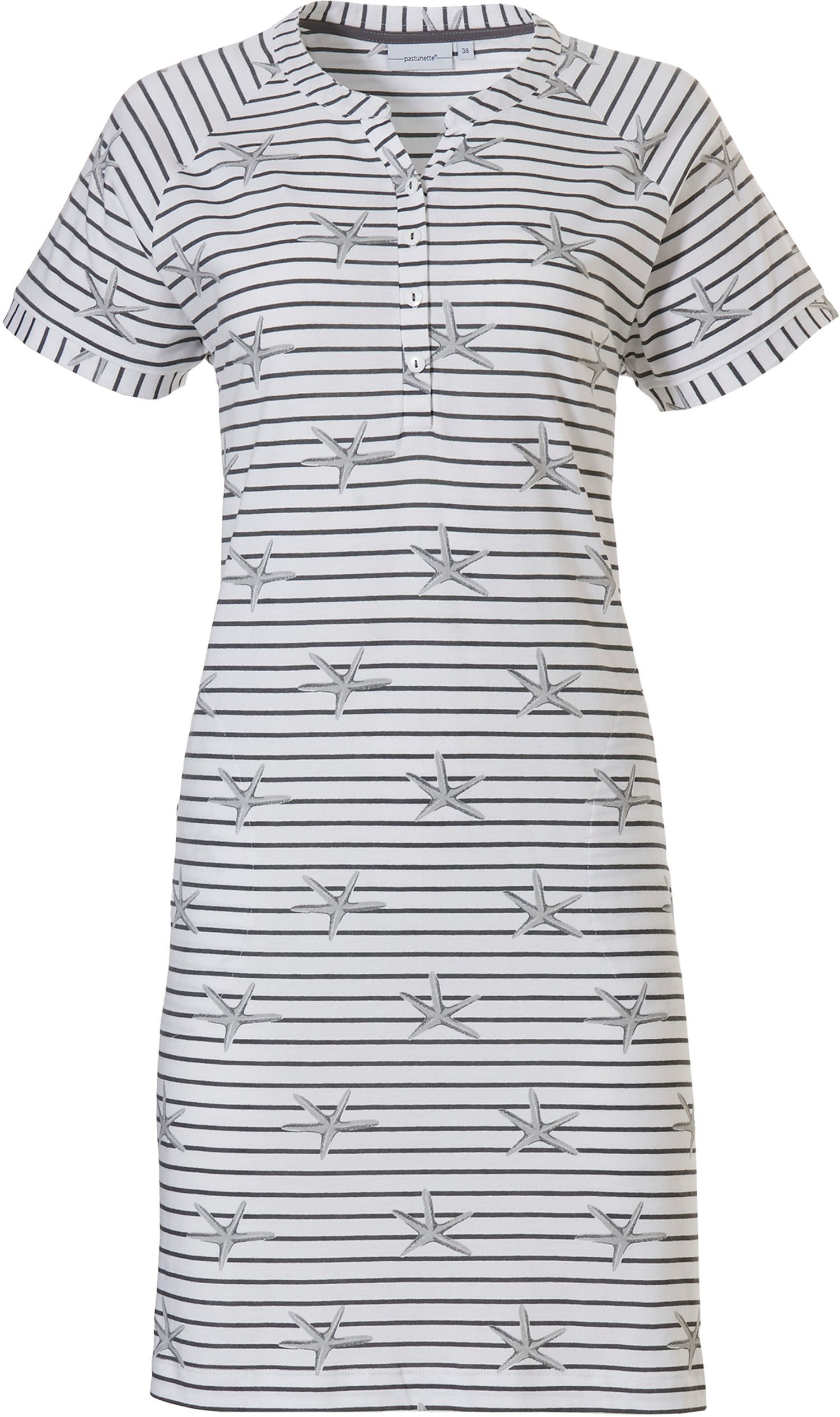 Nachthemd Damen Schlafshirt mir kurzem Arm