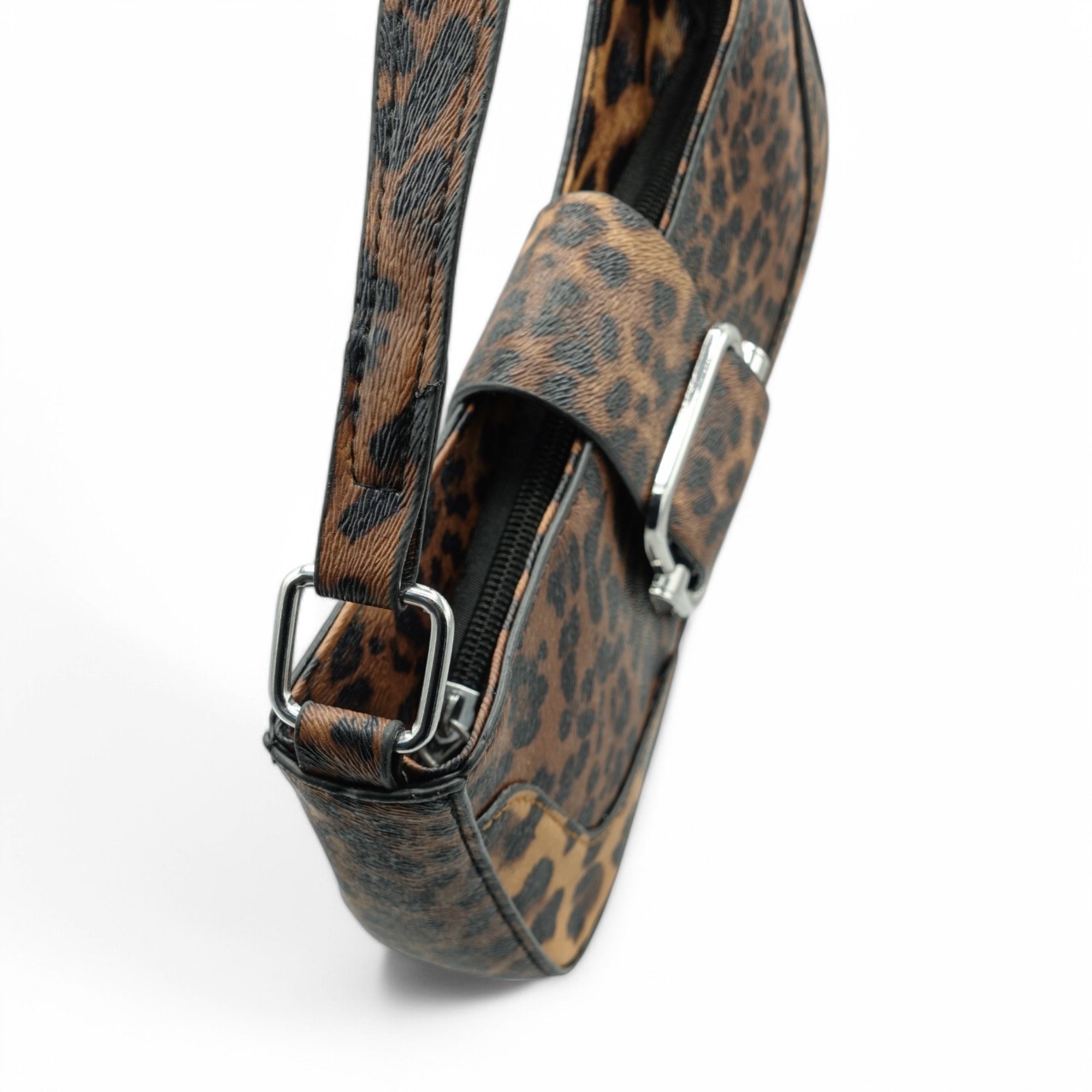 Eyecatcher Handtasche Glamouröse Schultertasche im Leoparden-Look mit Schna günstig online kaufen