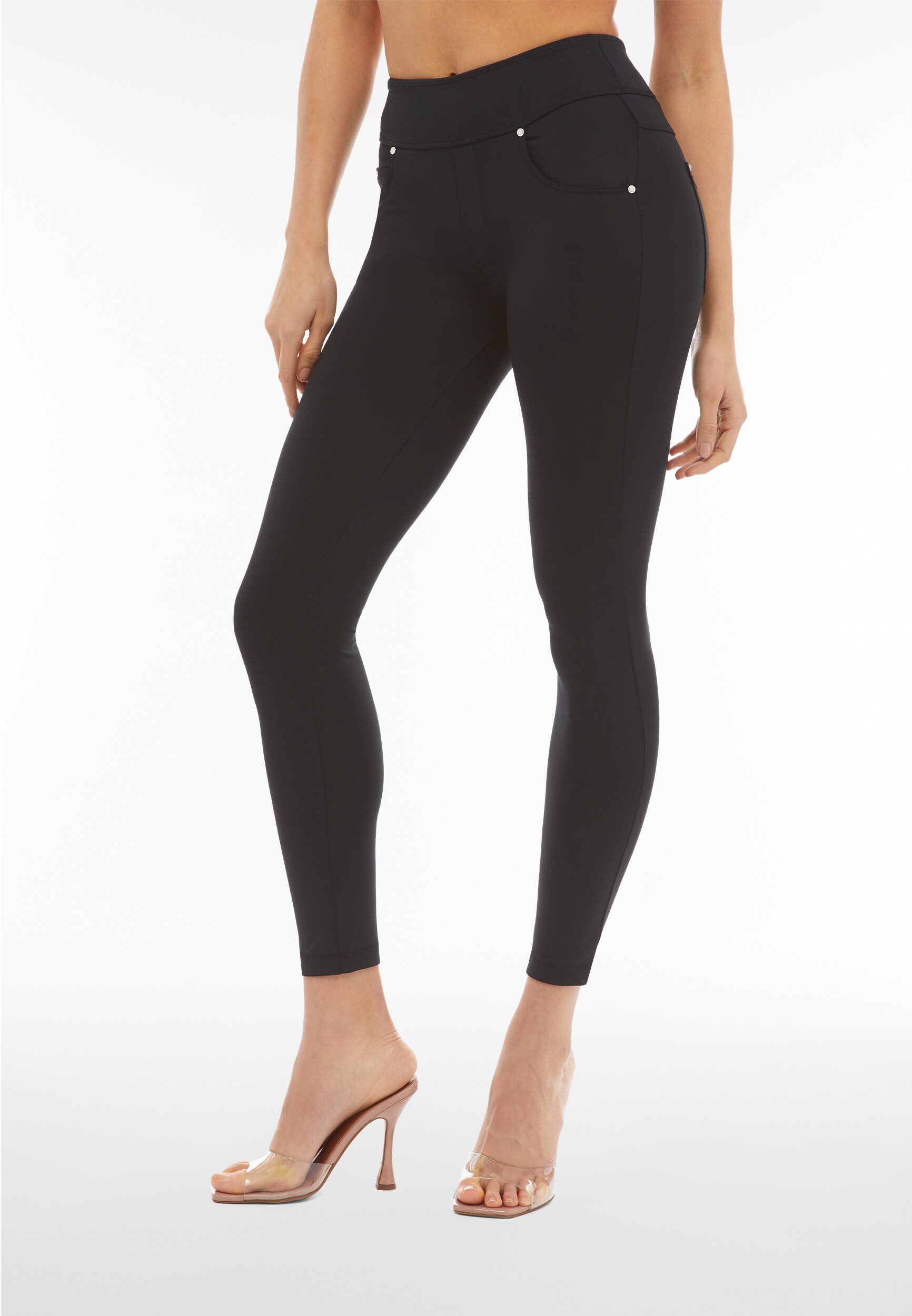 Freddy Leggings NOW SKINNY YOGA mit umschlagbaren Taillenbund