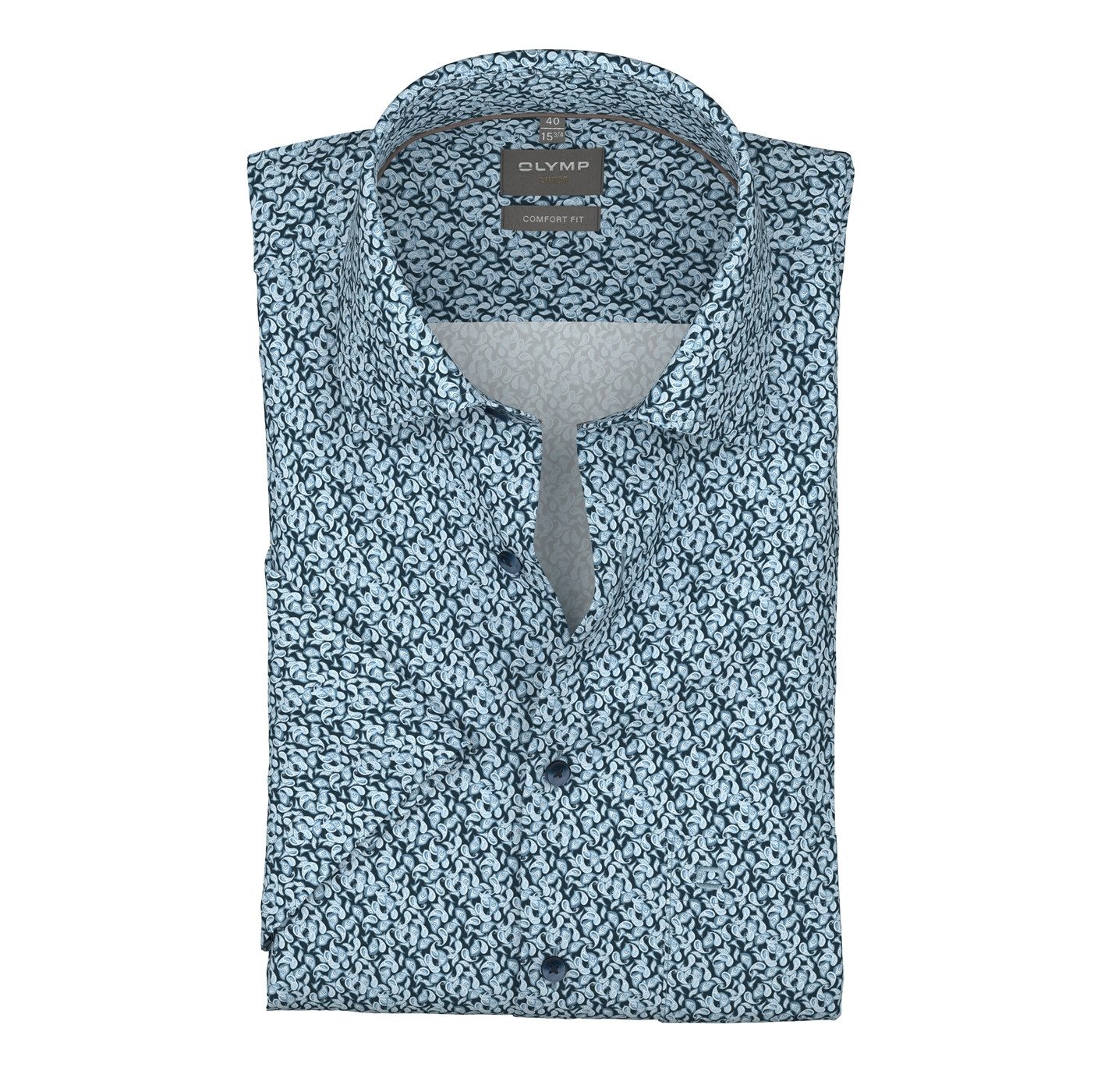 OLYMP Kurzarmhemd Luxor Businesshemd, comfort fit, New-Kentkragen