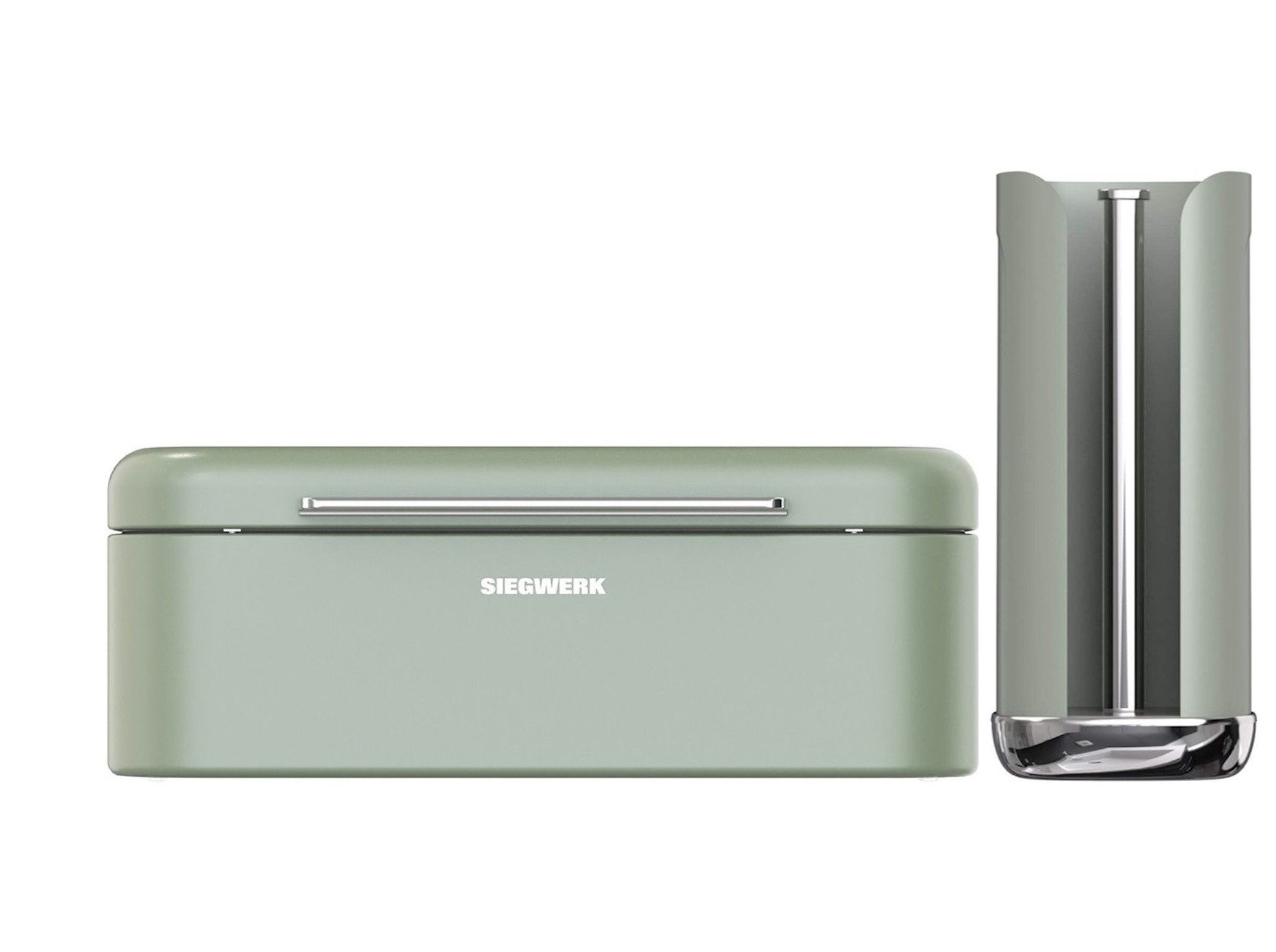SIEGWERK Brotkasten SIEGWERK Kombiangebot Brotkasten PANOVA und Rollenhalter Sage Harmony