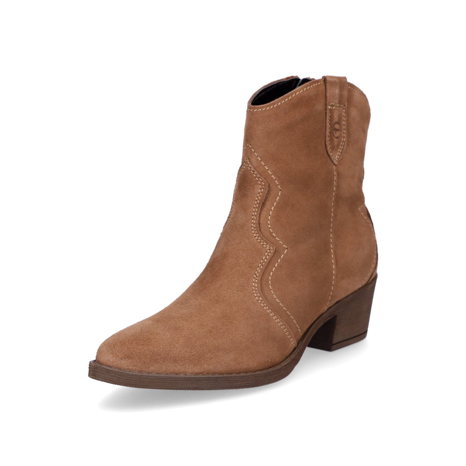 Tamaris Tamaris Damen Leder Stiefelette braun Stiefelette