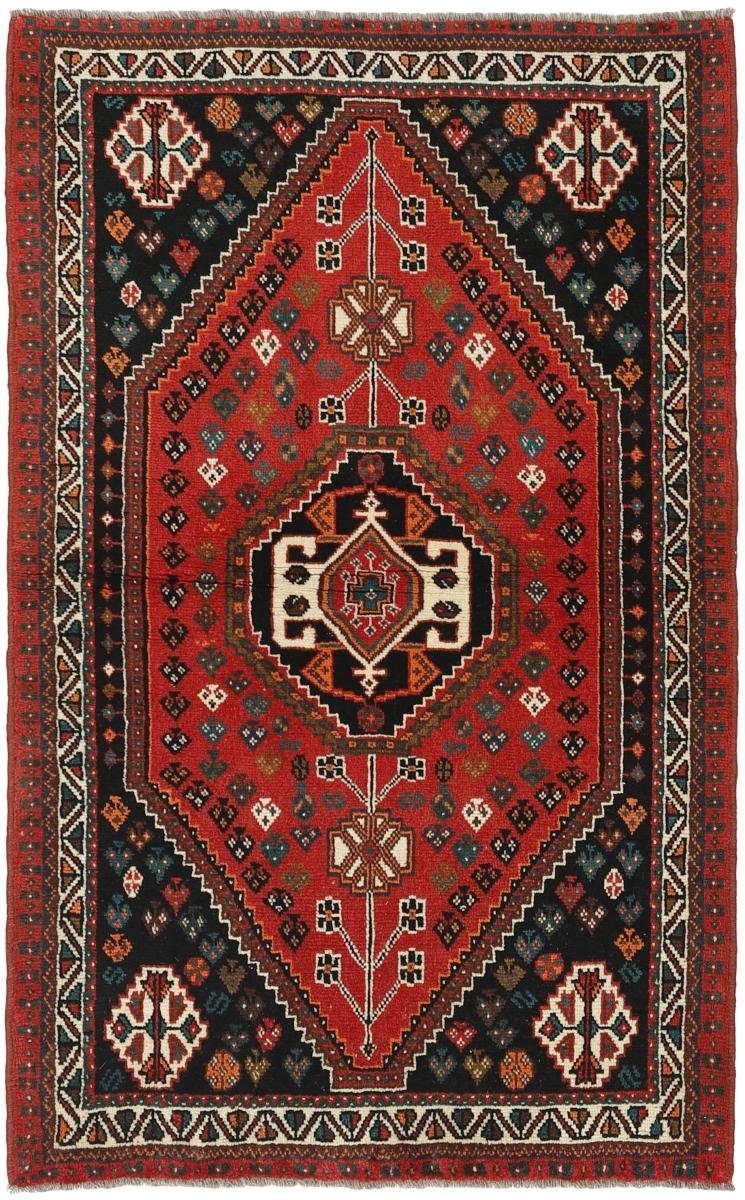 Orientteppich Shiraz 108x179 Handgeknüpfter Orientteppich / Perserteppich, Nain Trading, rechteckig, Höhe: 10 mm