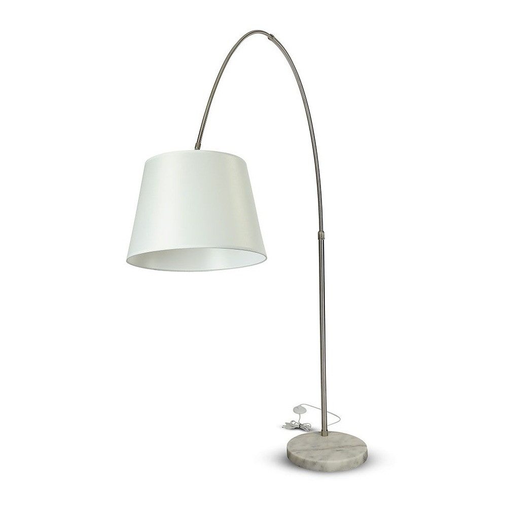 V-TAC Stehlampe, Leuchtmittel nicht inklusive, Stehlampe Metall Marmoroptik Beige 1-Flammig Wohnzimmerlampe H 196 cm
