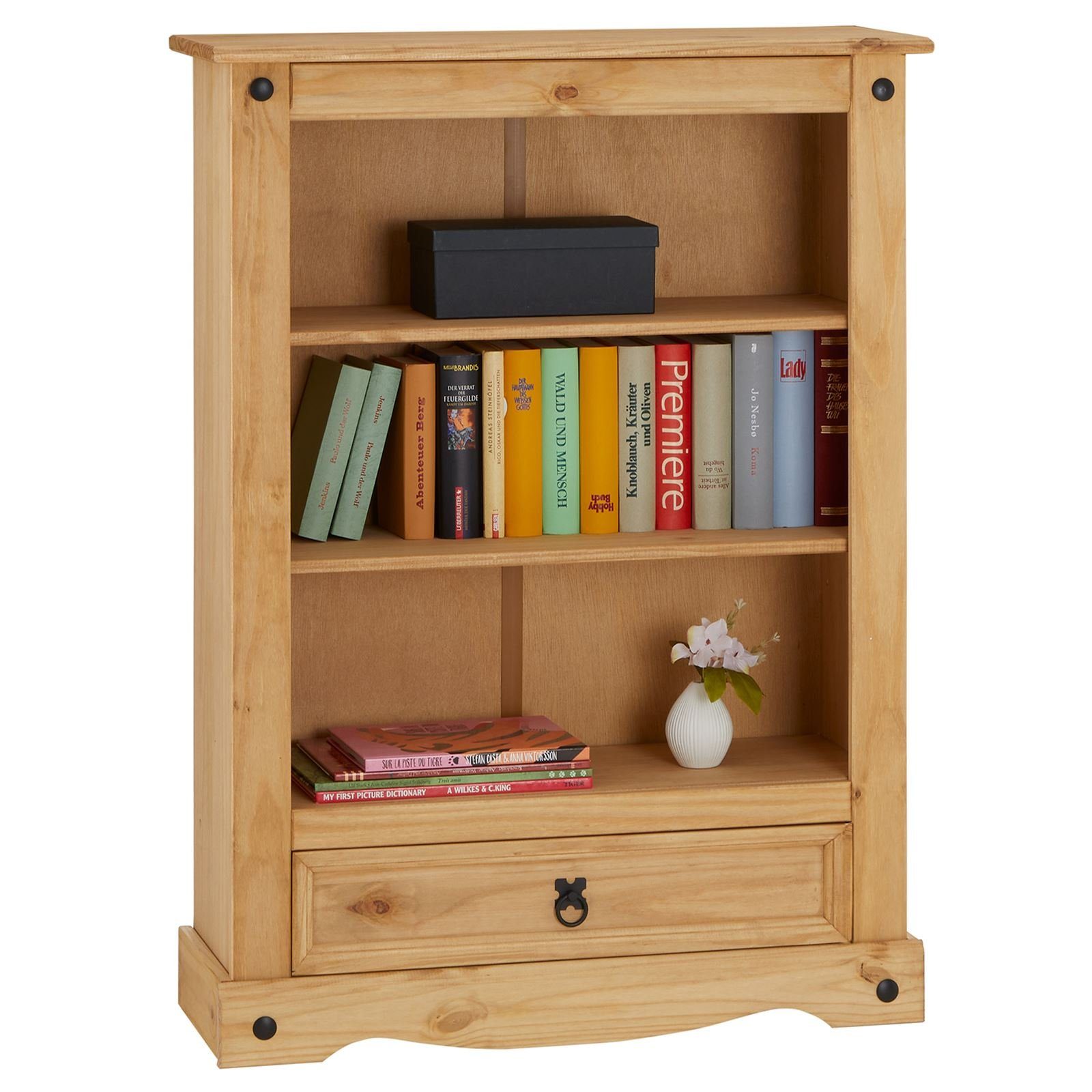 CARO-Möbel Bücherregal SALSA, Bücherregalaus mit 2 Alagen und Schublade aus günstig online kaufen