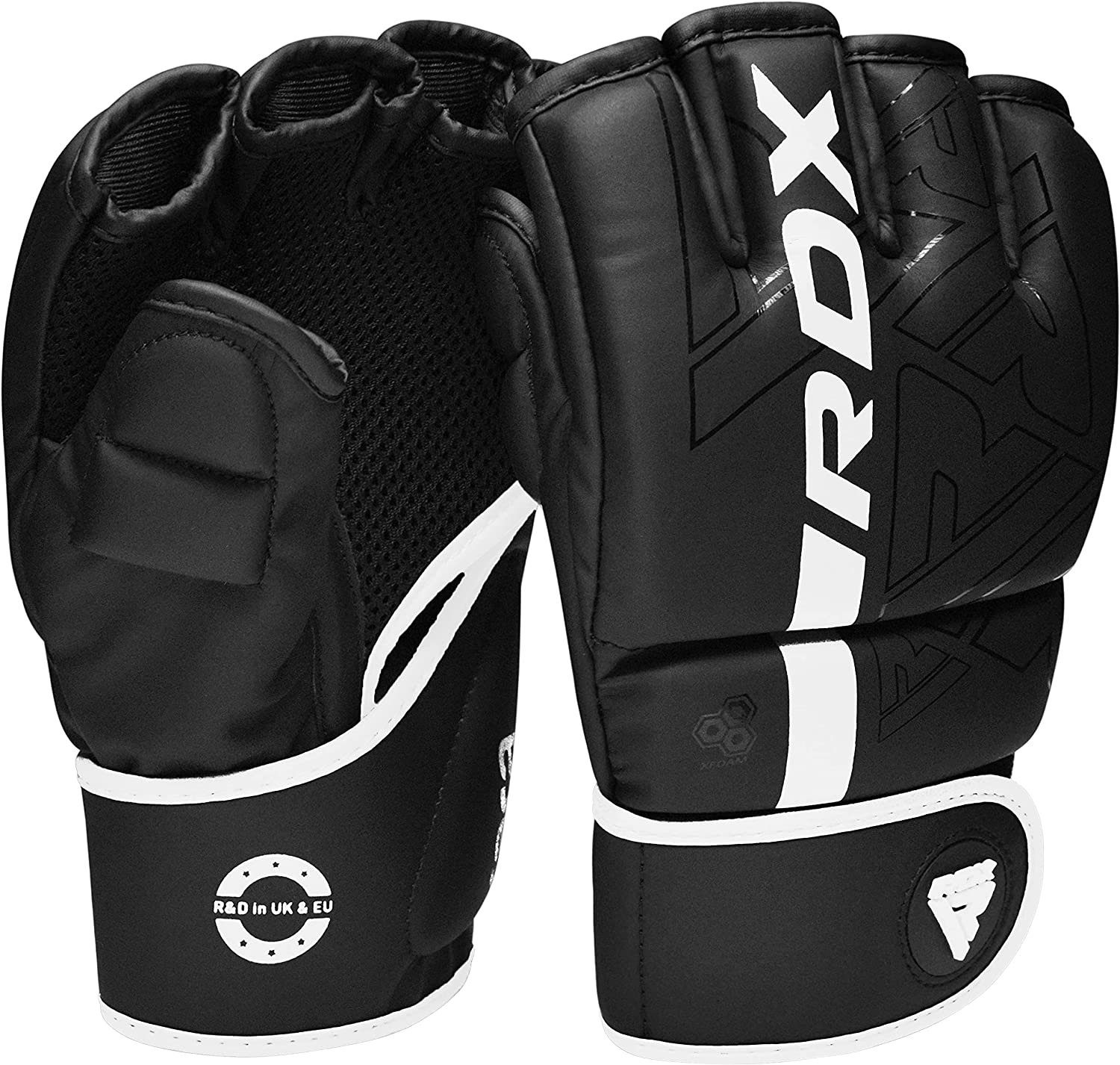 RDX Sports Grappling Handschuhe, Sparring Training, MMA MMA gloves MMA-Handschuhe RDX White