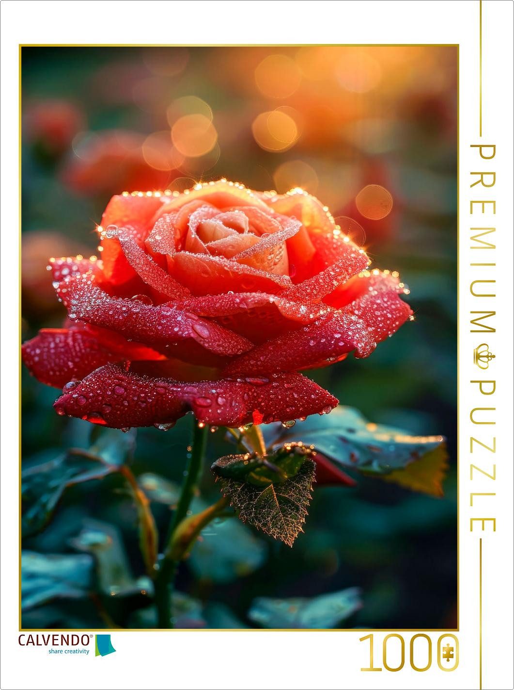 Puzzle CALVENDO Puzzle Die Königin der Blumen, 1000 Teile Lege-Größe 64x48cm
