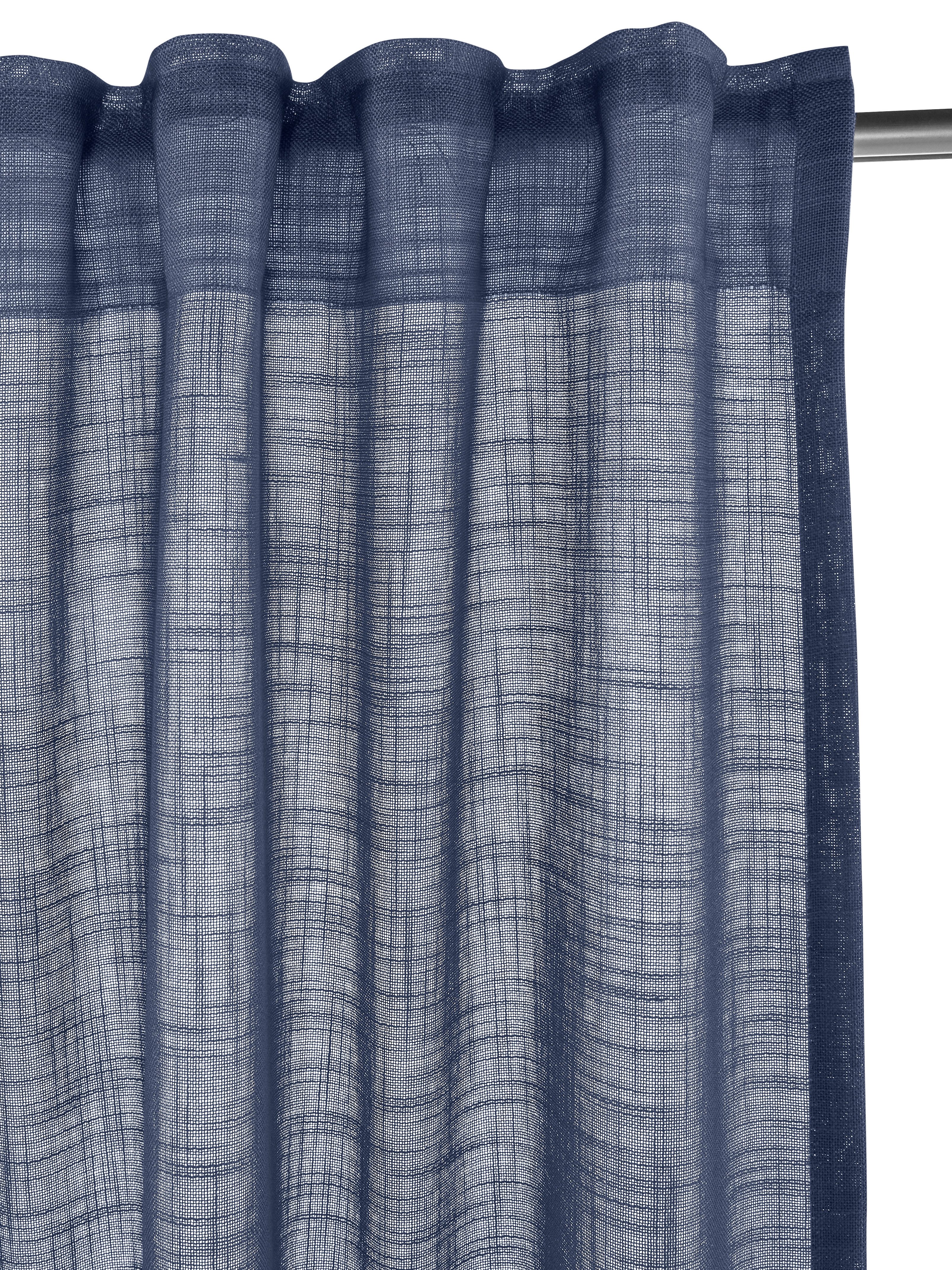 LeGer Home by Lena Gercke Gardine Marusha, Leinenoptik, halbtransparent, 1er & 2er Pack, Topseller (2 St), Multifunktionsband, halbtransparent, 1/2er Schal, Lei – Bild 4 von 5