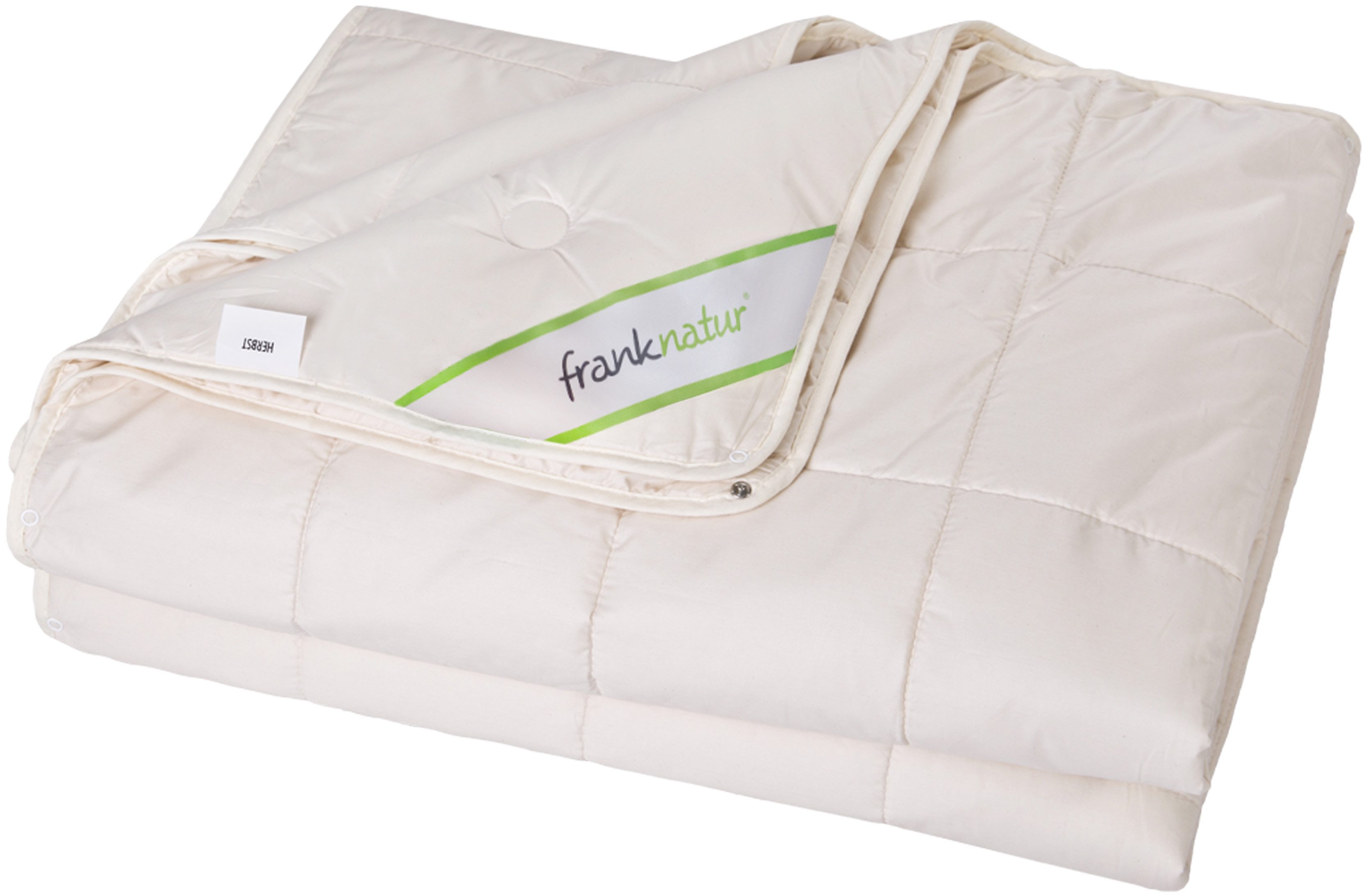 franknatur 4-Jahreszeitenbett 4-Jahreszeiten-Decke Lyocell Bio, Füllung: 100% Lyocell/Tencel®, Bezug: 100% Baumwolle kbA, temperaturausgleichende Bettdecke