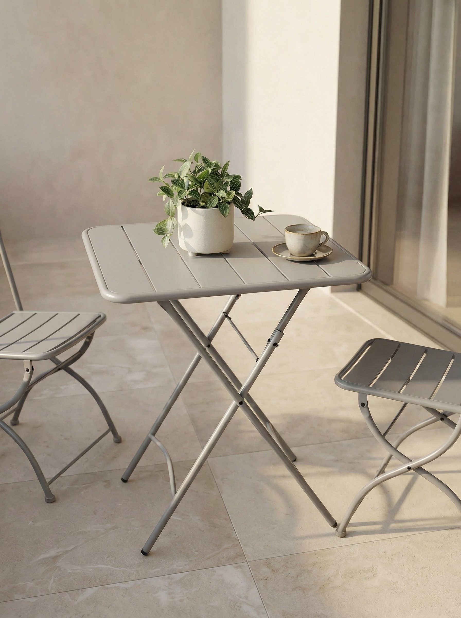 faee Gartenlounge-Set Paros, 3-teilig, Stahl