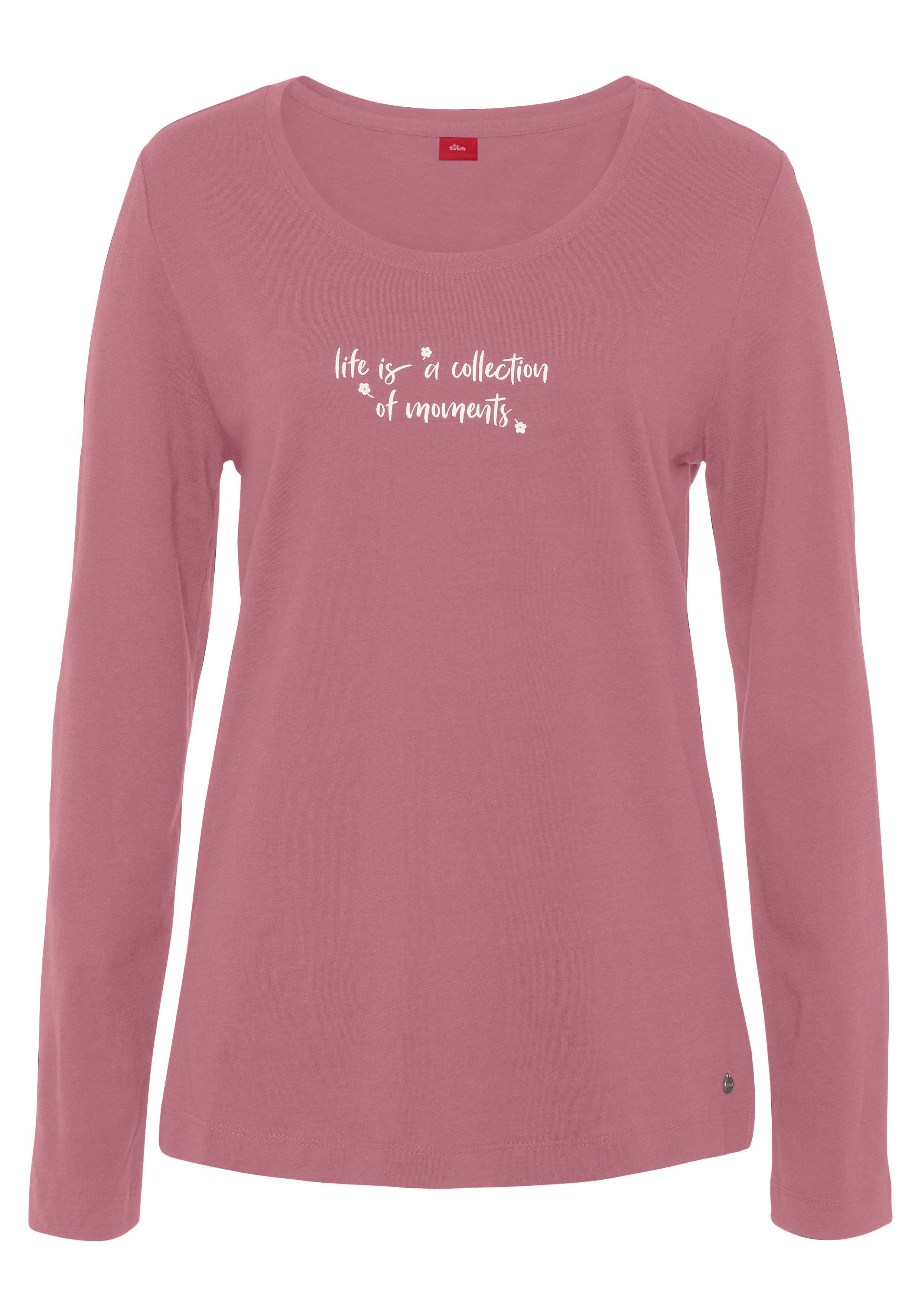 s.Oliver Pyjamaoberteil mit niedlichem Frontdruck. € 19,99