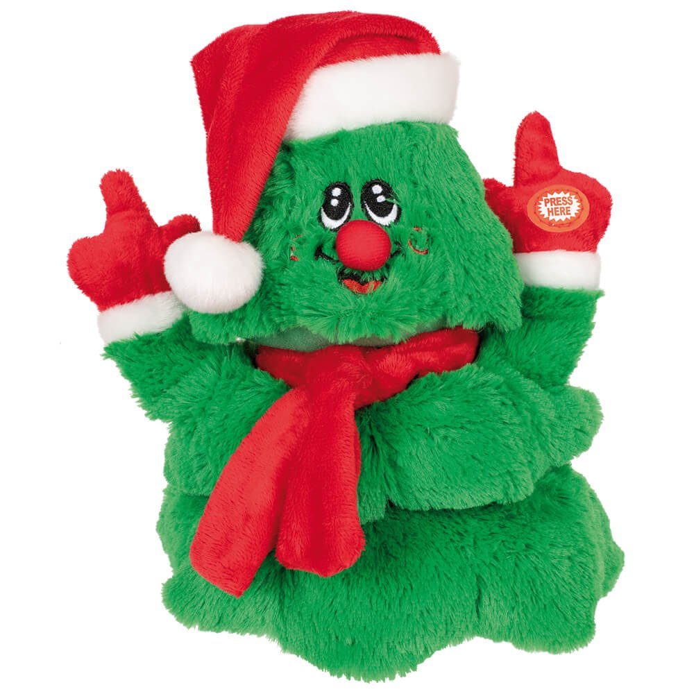 Versand-Richter Weihnachtsfigur Weihnachtsbaum mit Mütze und Handschuh, Bewegung und Musik
