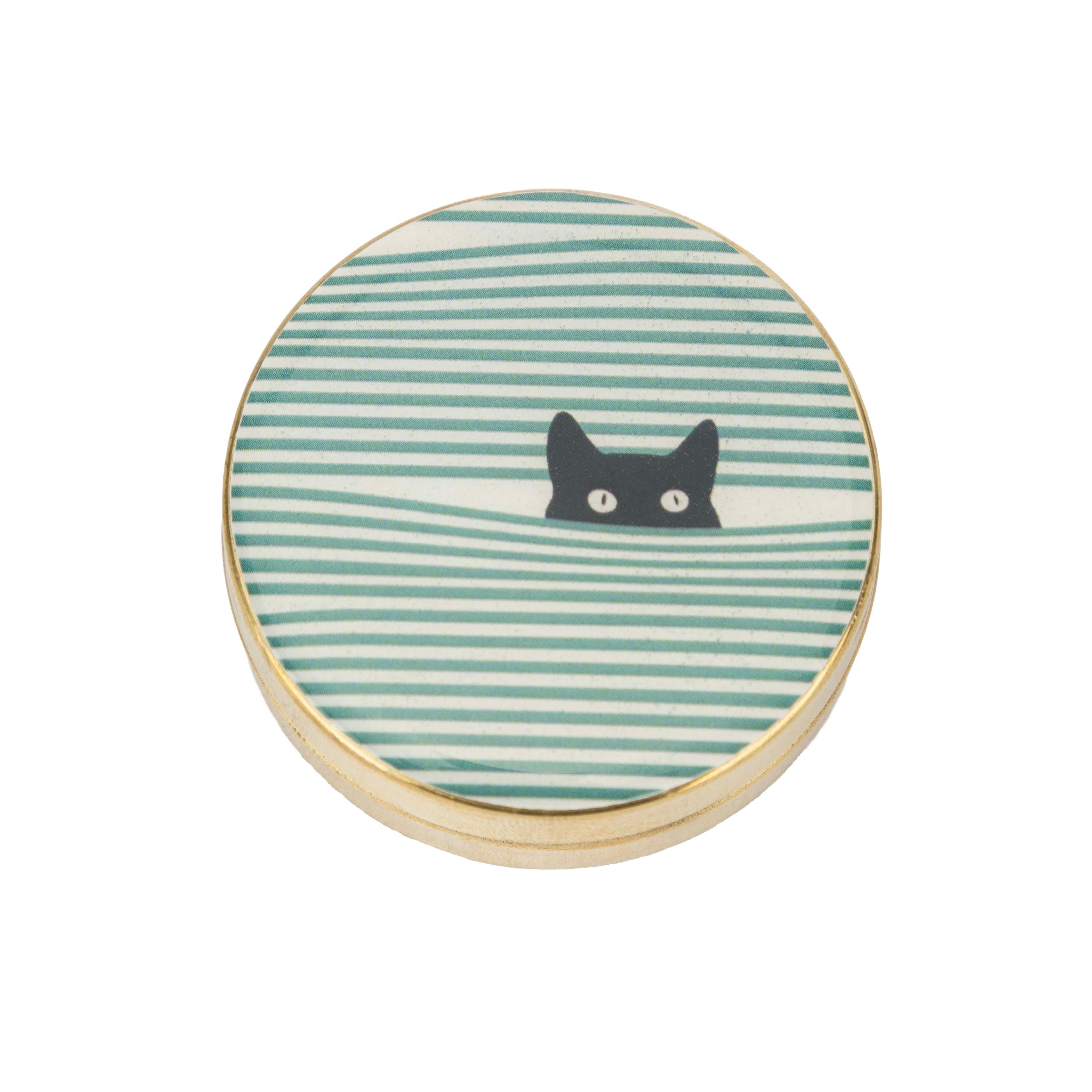 El Puente Pillendose Dose "Katze", Handmade, Handmade