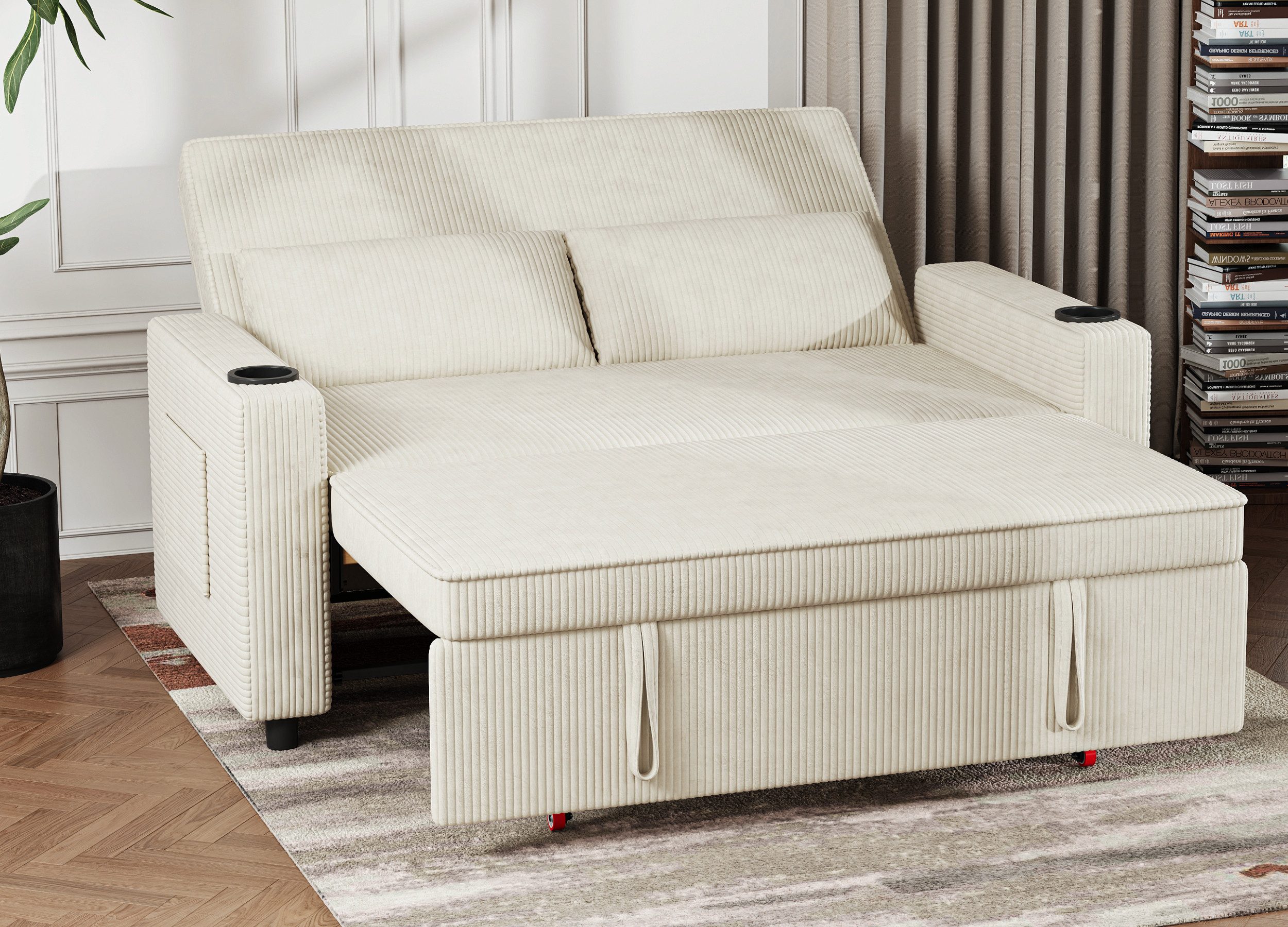 Sofa Doppelschlafsofa, kompaktes Klappsofa, ausziehbares Schlafsofa