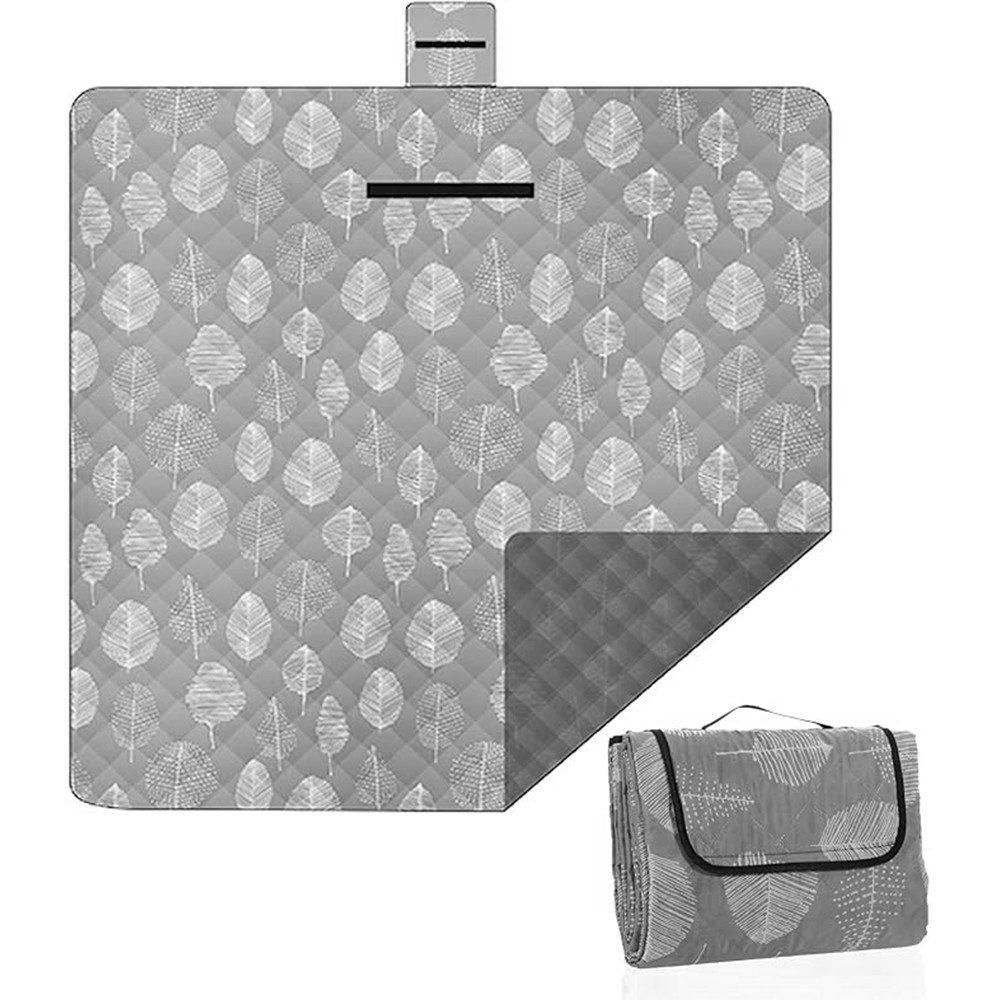 Picknickdecke Picknickdecke, Faltbare Stranddecke Campingdecke, 200 x 200 cm, TUWENA, Wasserdichte Stranddecke, Waschbar Picknick Decke für 4-6 Personen