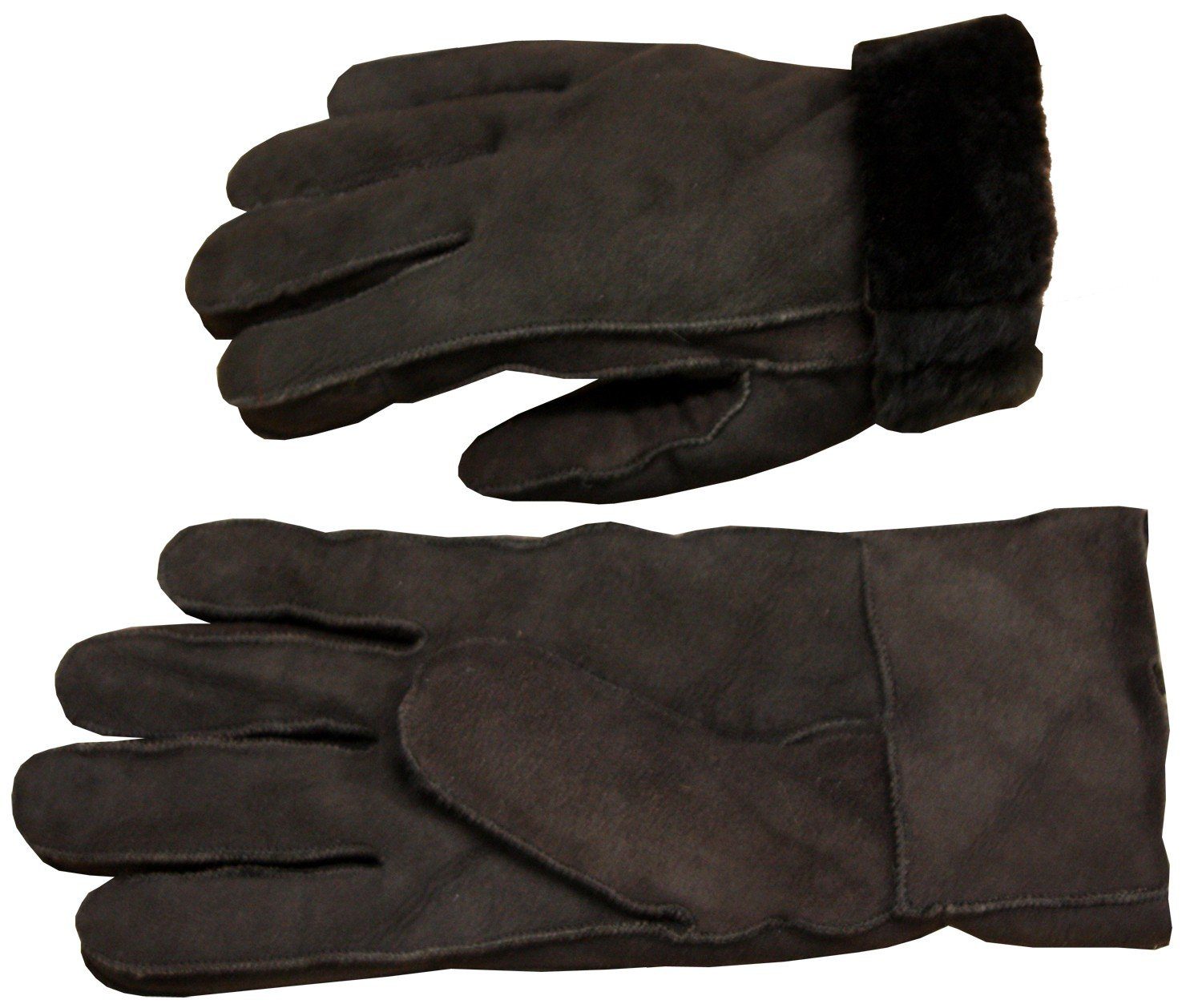 Sonia Originelli Lederhandschuhe Handschuhe Leder Lammfell gefüttert warm  Winter Unisex