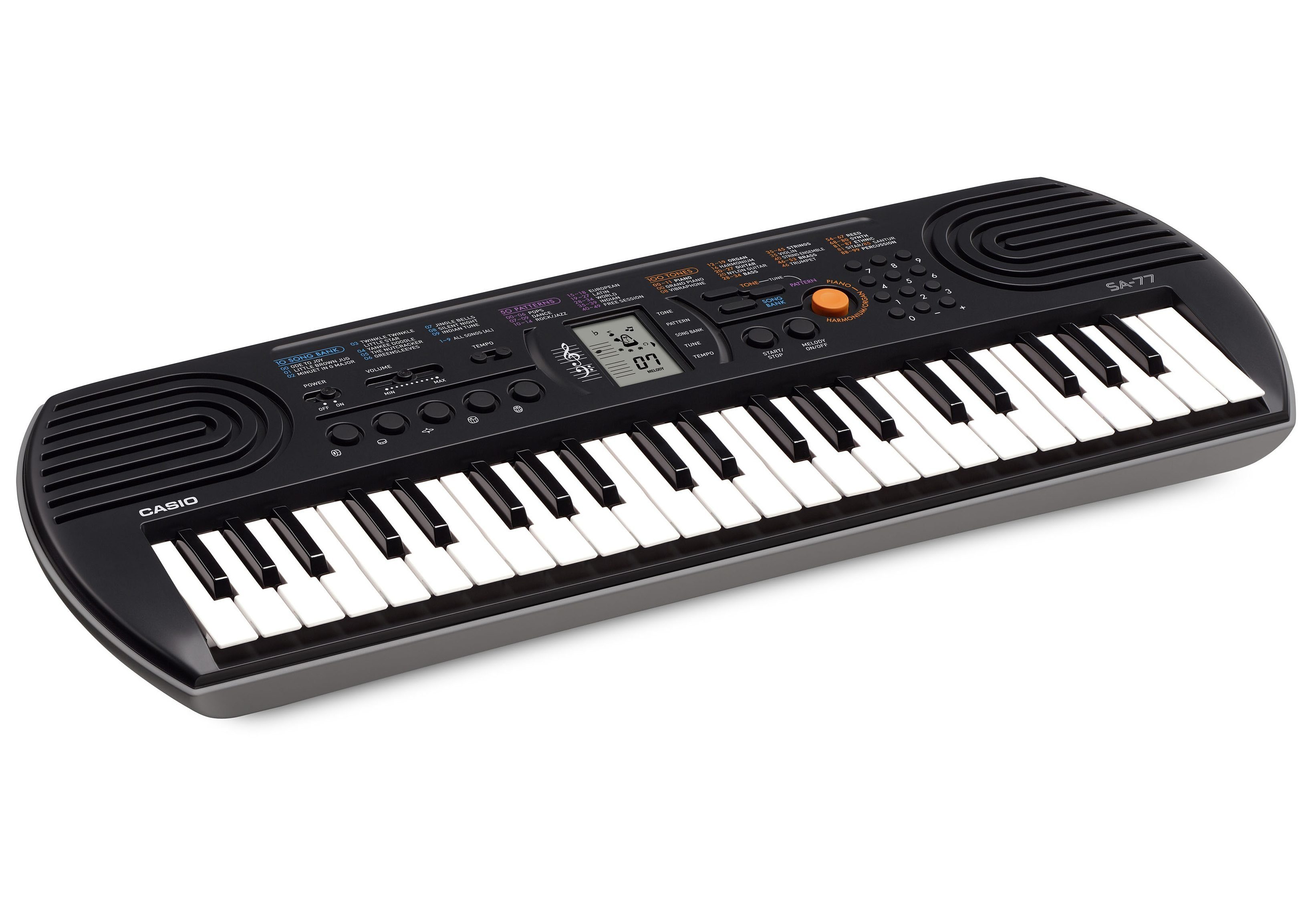 Home-Keyboard mit praktischem LC-Display SA77, Mini-Keyboard CASIO