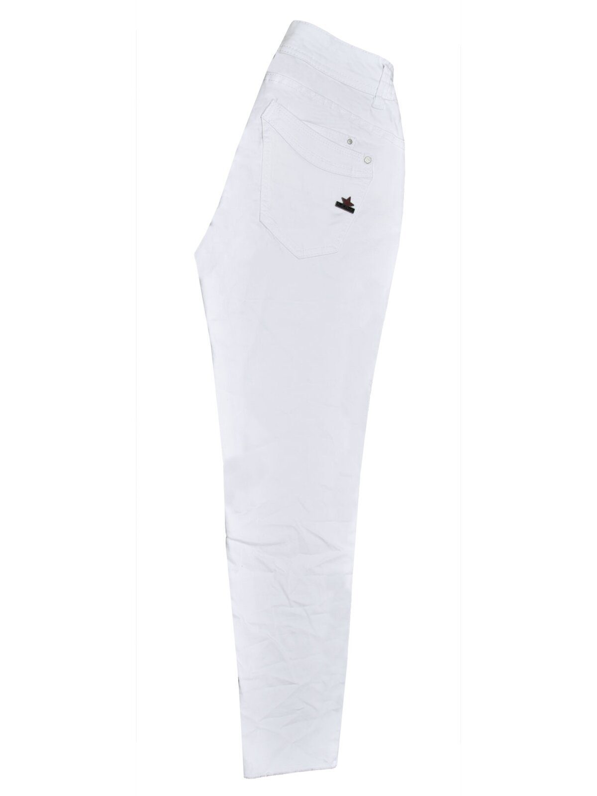 white BUENA B5122 Vista Stretch-Jeans Stretch 888 Buena MALIBU 502 Twill - VISTA 7/8 O.032