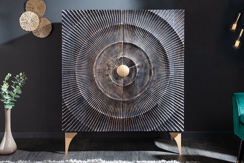 riess-ambiente Highboard GOLDEN SUNSET 120cm schwarz / gold (Einzelartikel, günstig online kaufen