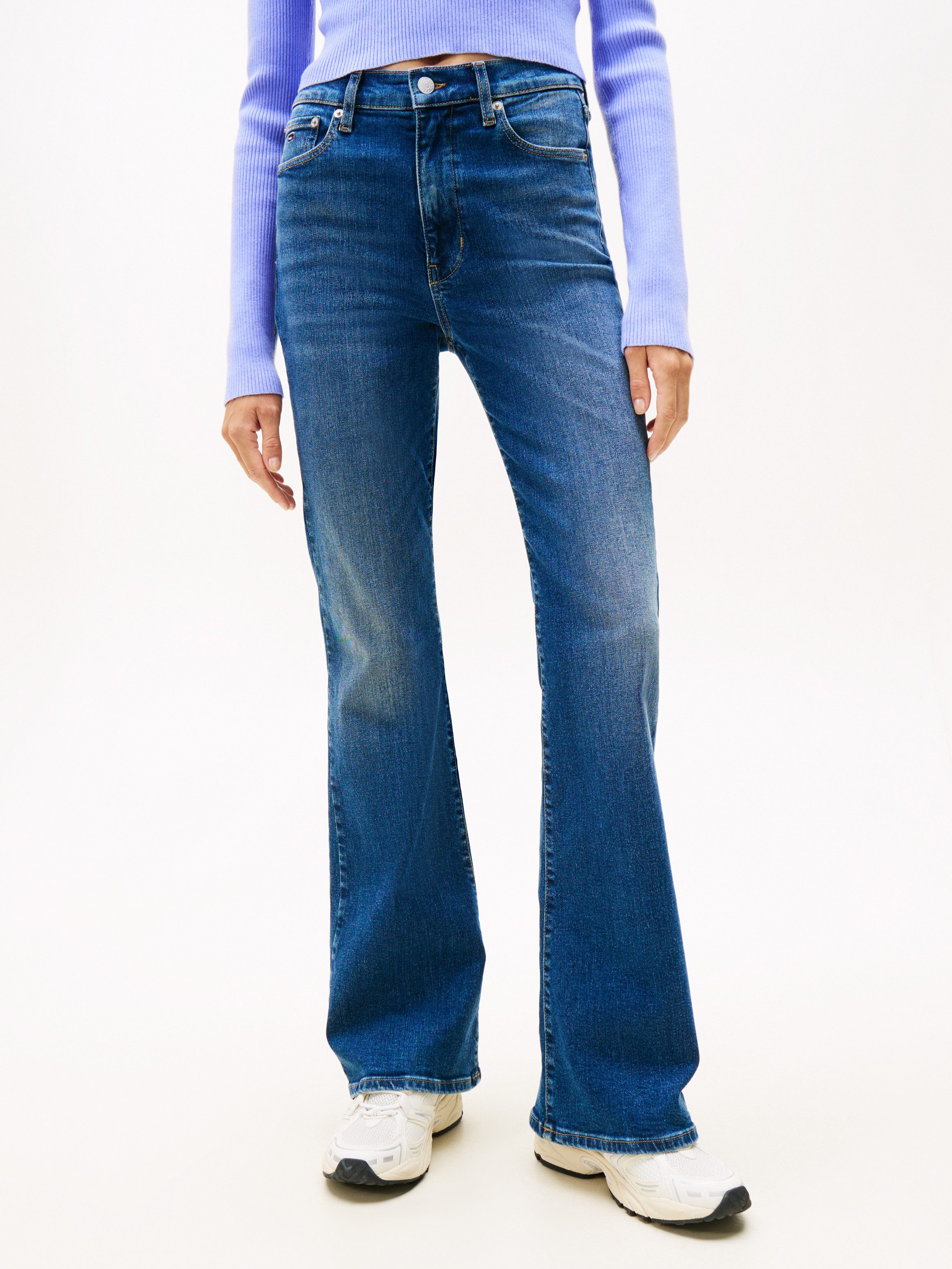 Tommy Jeans Bootcut-Jeans SYLVIA HGH FLR BI0252 in ausgestellter Form günstig online kaufen