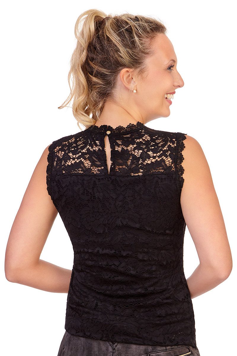 Hangowear Trachtenshirt Tanktop Damen - RÜYA - schwarz