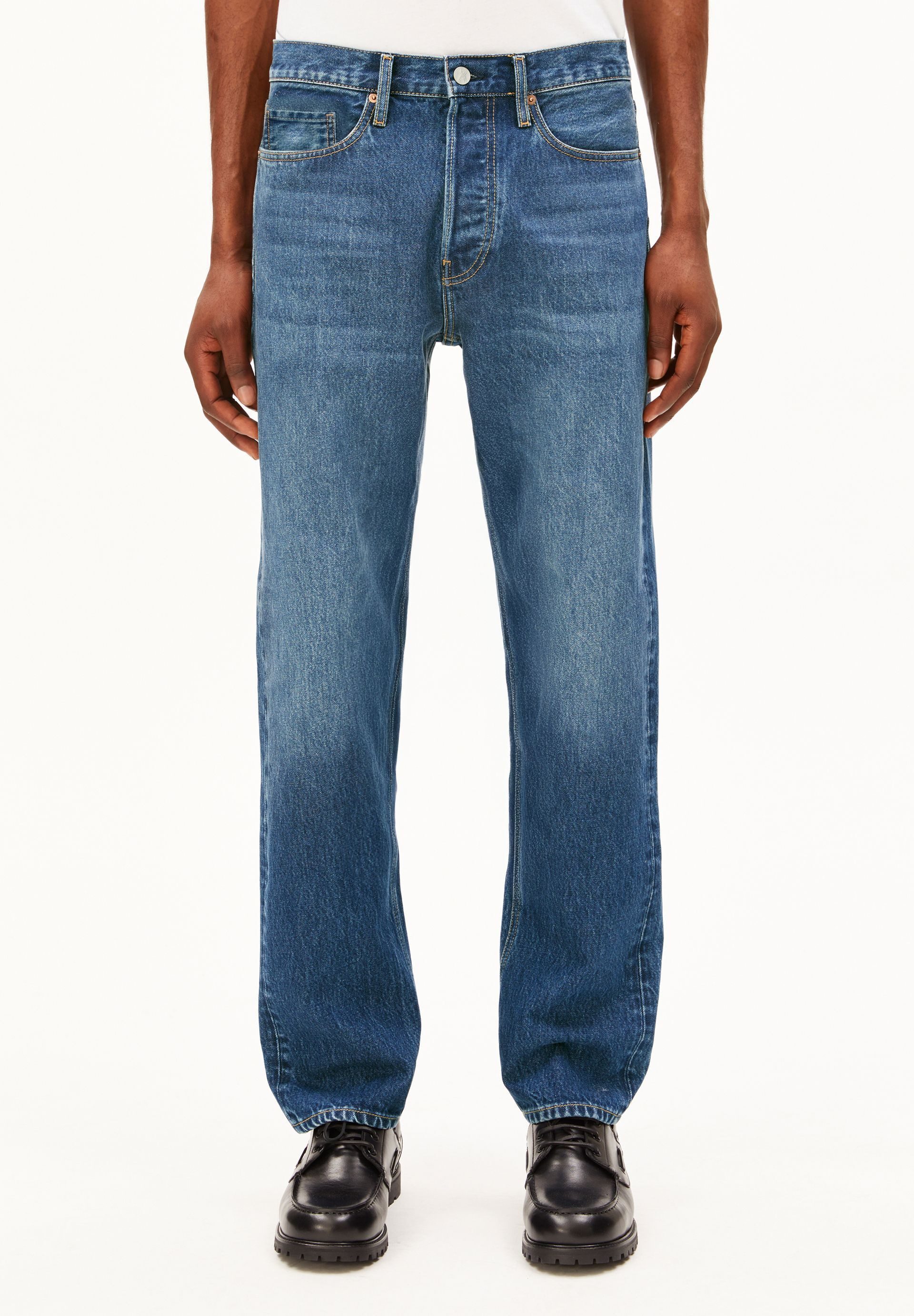 Armedangels Straight-Jeans MAADOX Jeans aus 100% Bio-Baumwolle (Non-Stretch, Regular Fit) Mid waist
