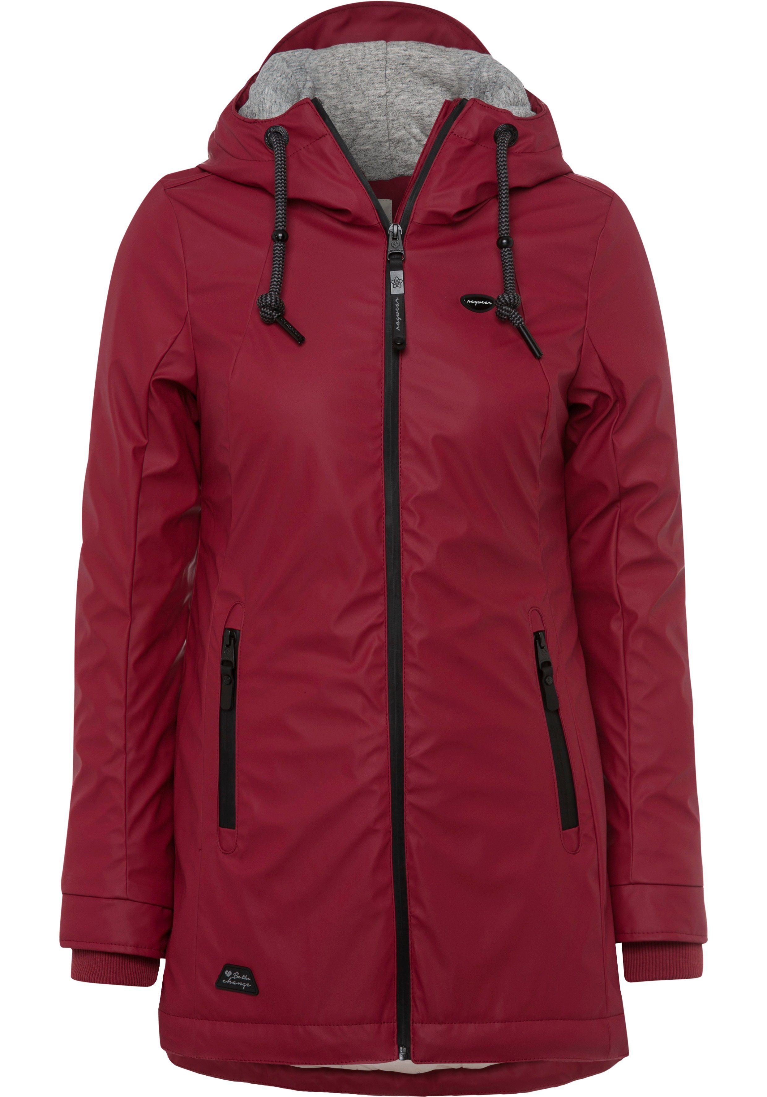 O Regenjacke Regenparka Wasserabweisender Ragwear red ZUZKA RAINY