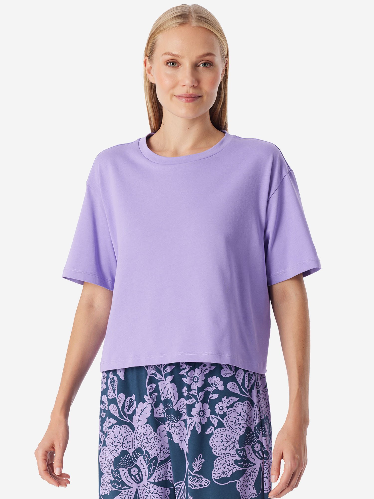 Schiesser Pyjamaoberteil Mix Relax Schlafshirt, Pyjama Shirt, Nachtshirt