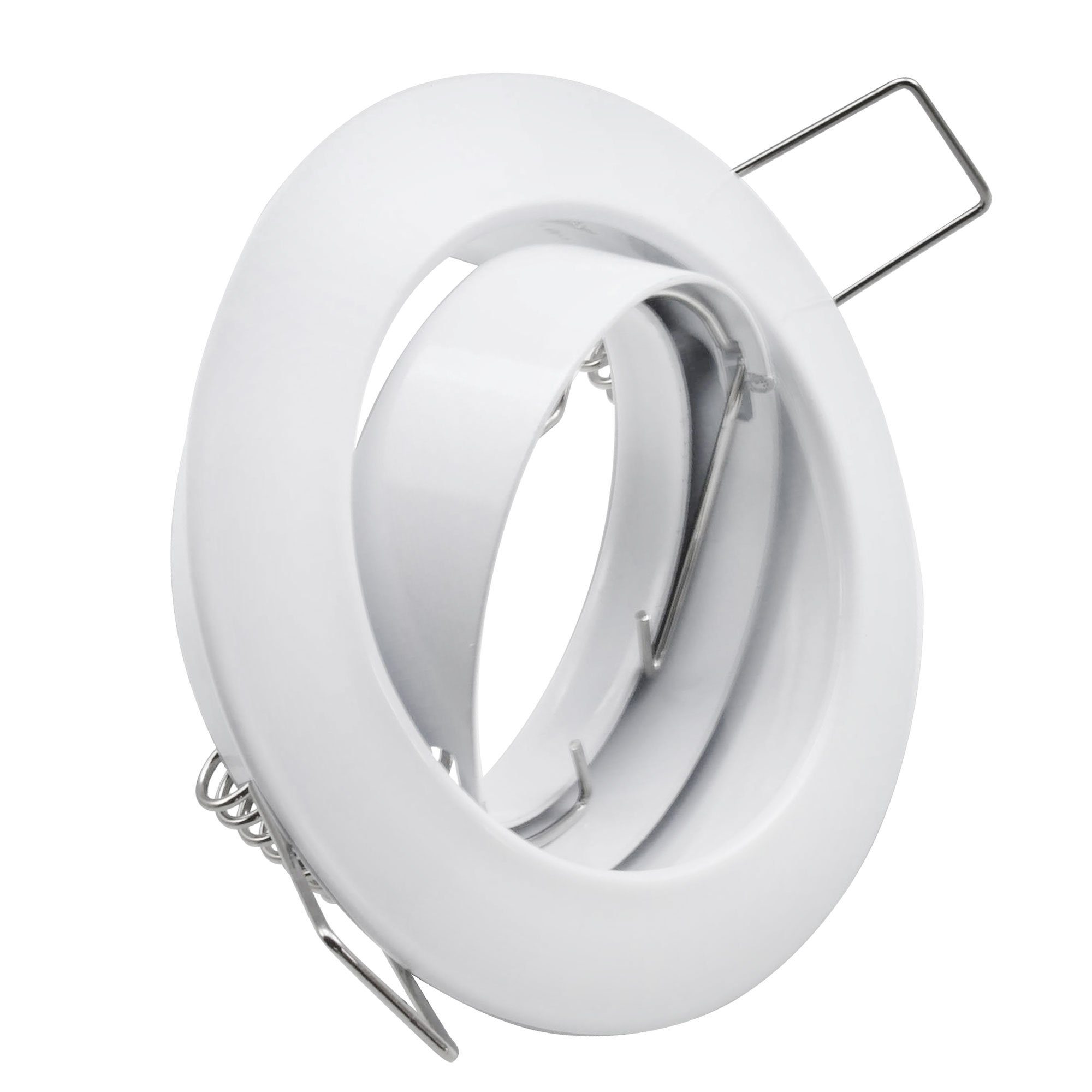 Maxkomfort Einbauleuchte 6/10/20er-Set, rund & schwenkbar, Deckenspots, GU10-Fassung, für LED und Halogen geeignet, ohne Leuchtmittel, Einbauspot, GU10-Fassung, 7 Farbvarianten, Einbautiefe 20mm