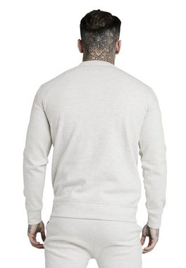 Siksilk Sweater SikSilk Herren Pullover TAPE CREW SWEAT SS-17207 Light Grey Beige Grau