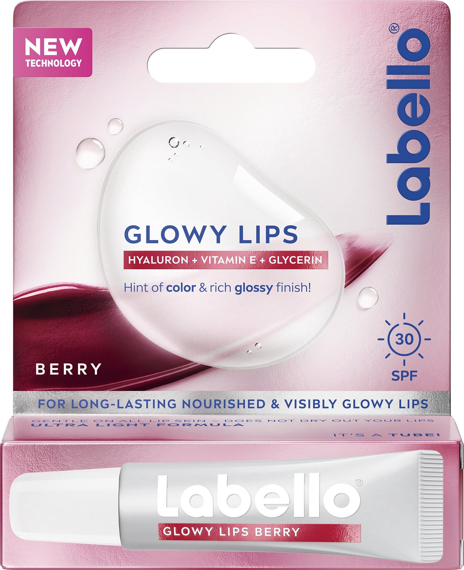 Labello Lippenbalsam Lippenbalsam SPF 30 Glowy Lips Berry