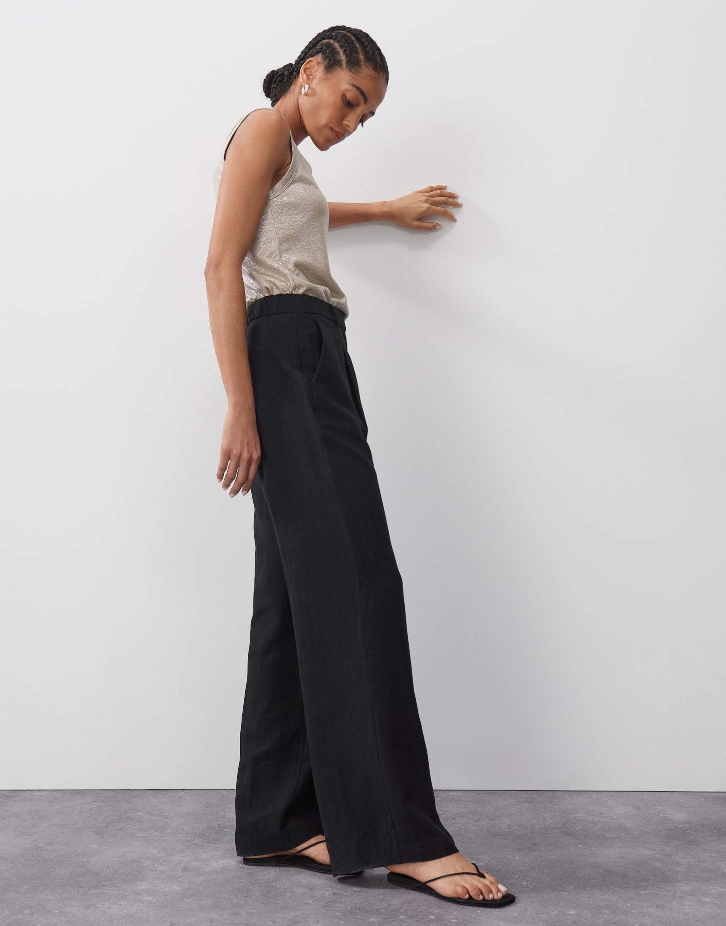 someday Bundfaltenhose Celino detail