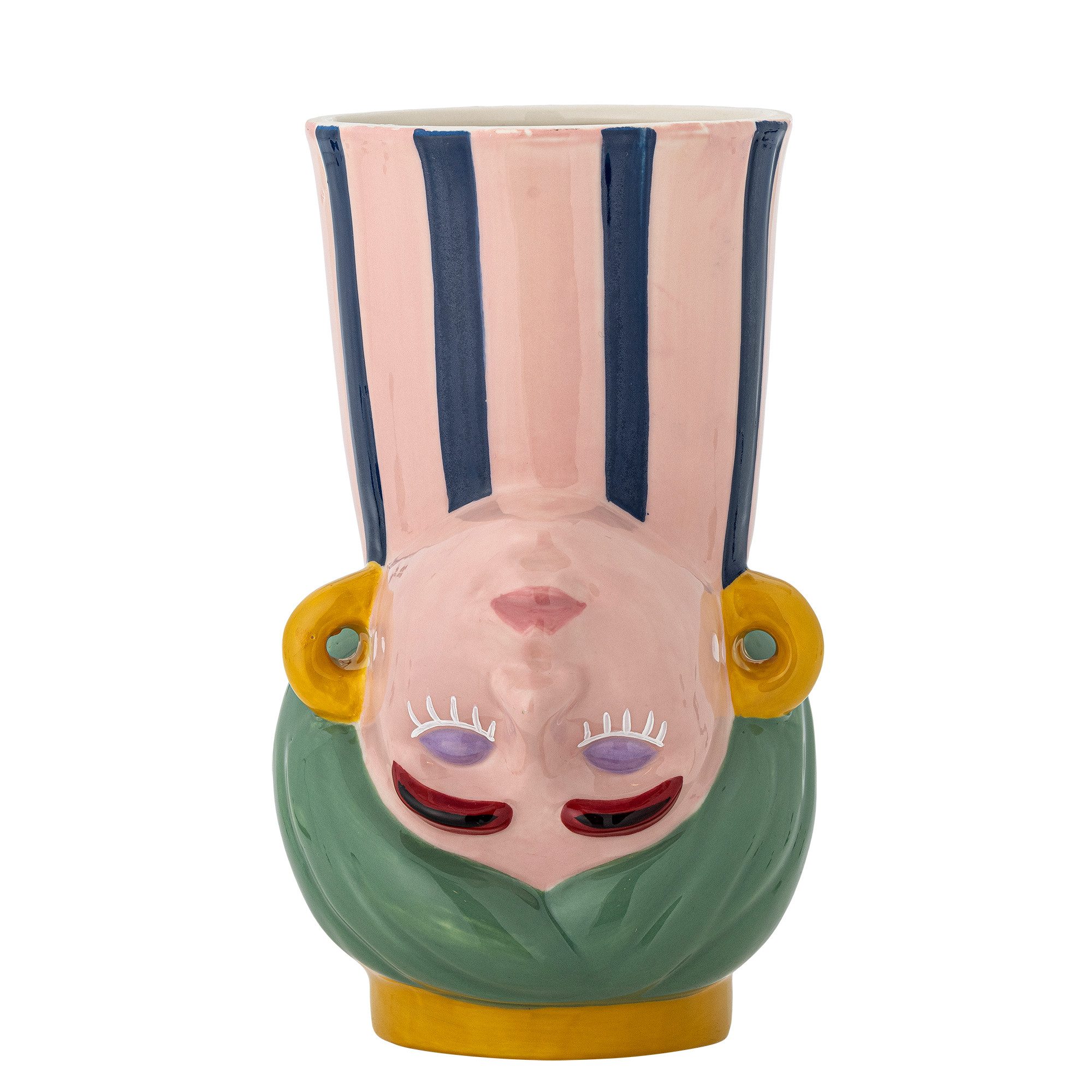 Bloomingville Dekovase Miss Jody, Dekorative Vase aus Steingut