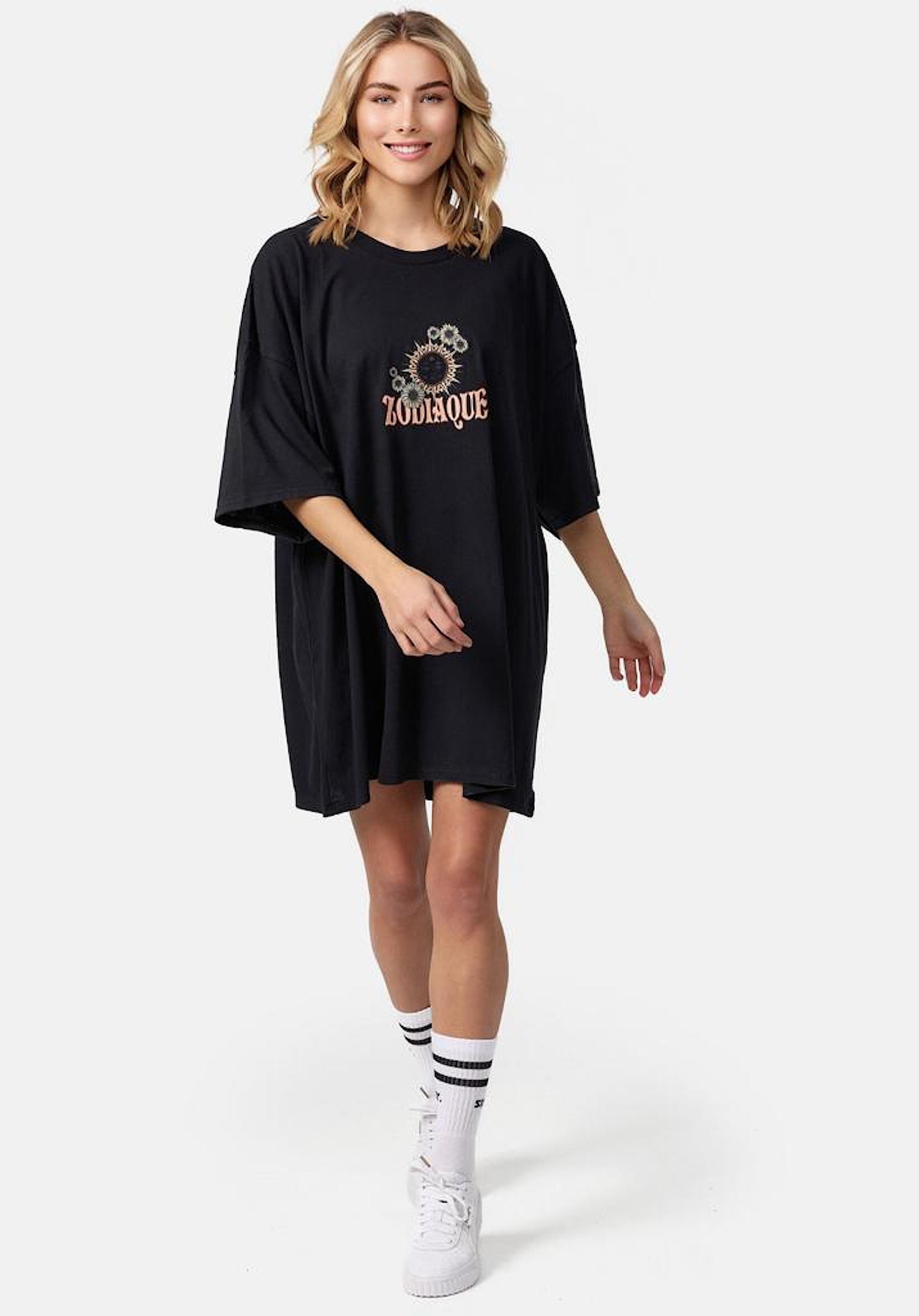 Worldclassca Oversize-Shirt Worldclassca Oversized T-Shirt T-Shirt-Kleid Shirt Print TEE Oberteil