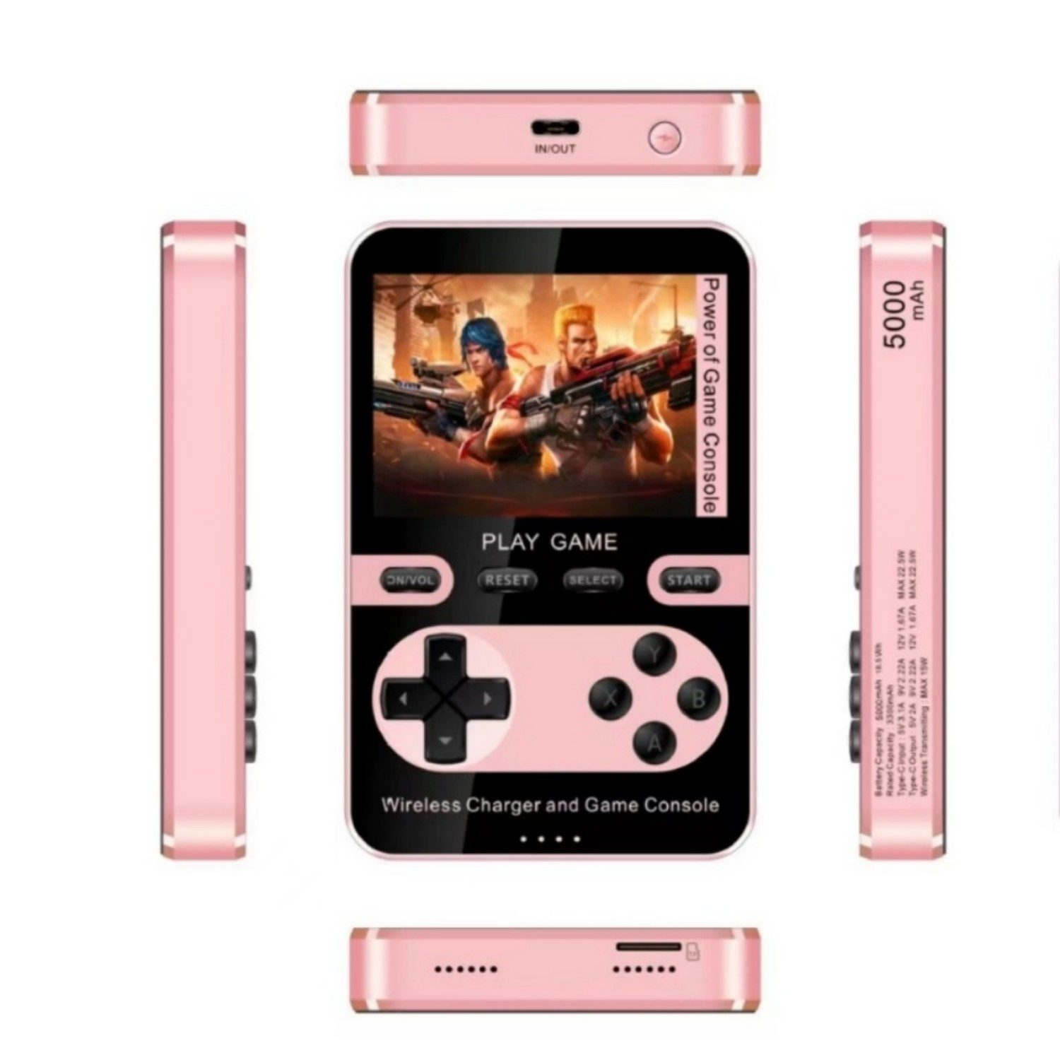 XH001 Retro Handheld Videospiel Konsole,Spielkonsole 3 in 1