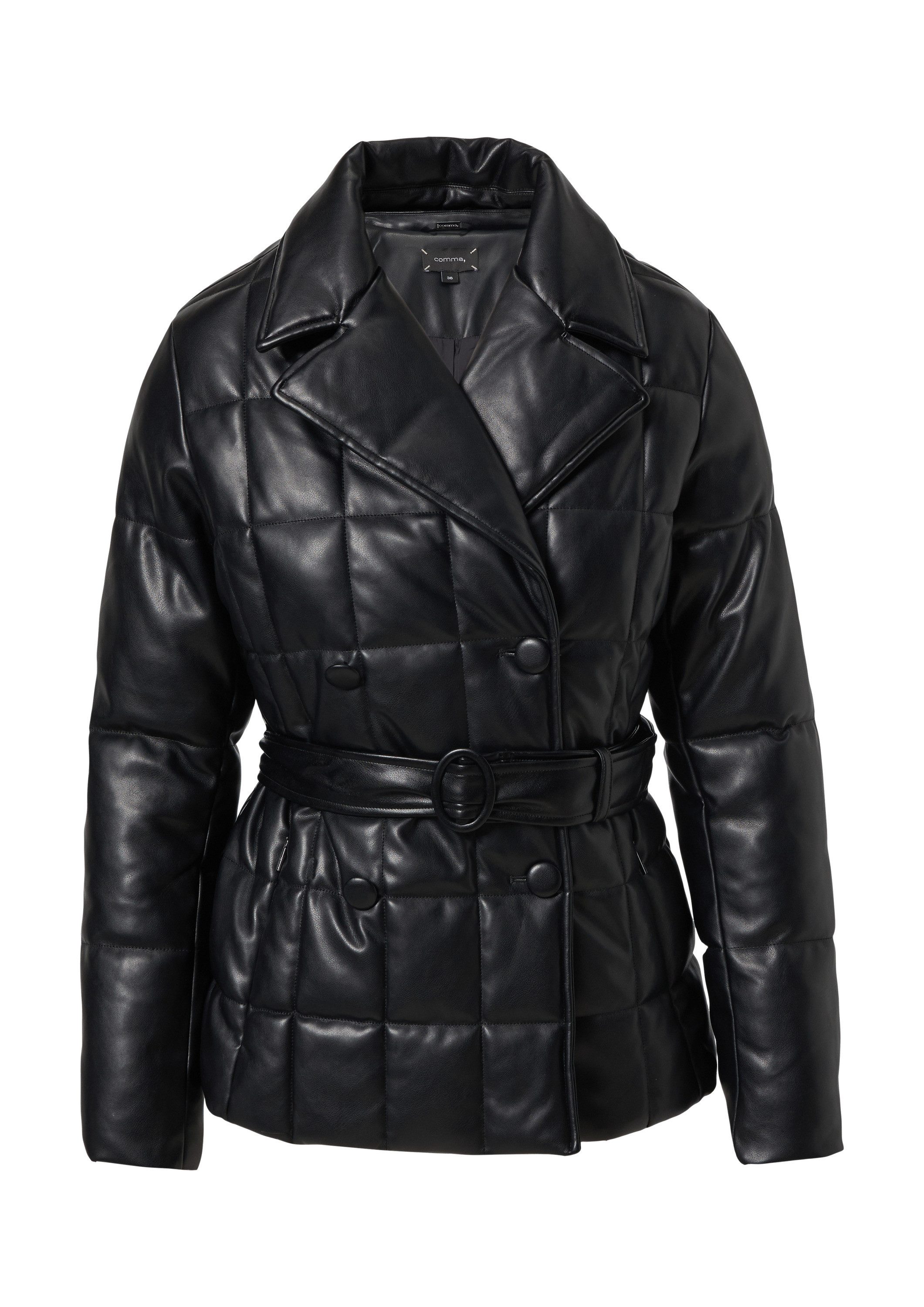 comma Winterjacke Outdoor-Jacke Steppjacke aus Lederimitat günstig online kaufen