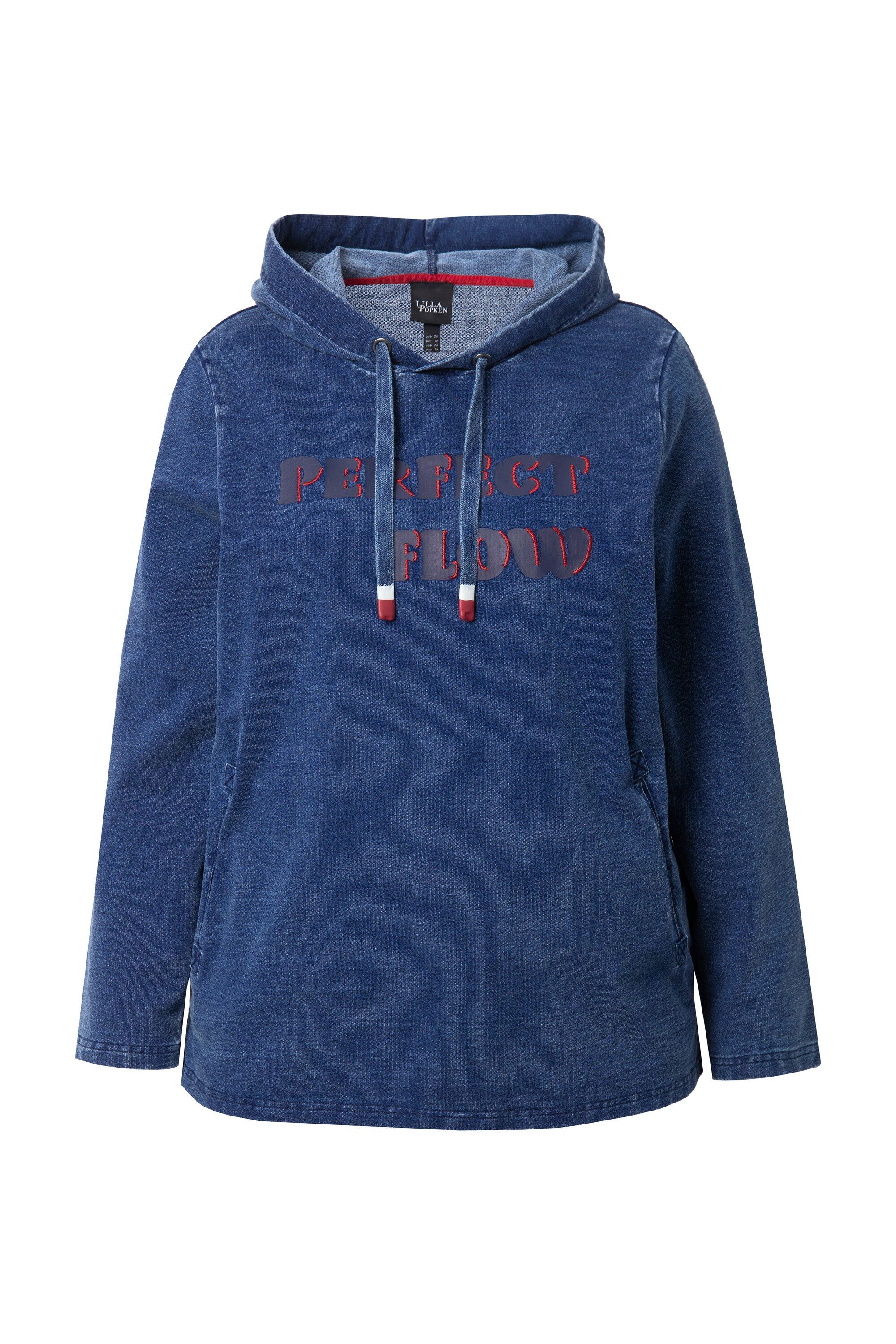 Ulla Popken Sweatshirt Hoodie Stickerei Kapuze günstig online kaufen