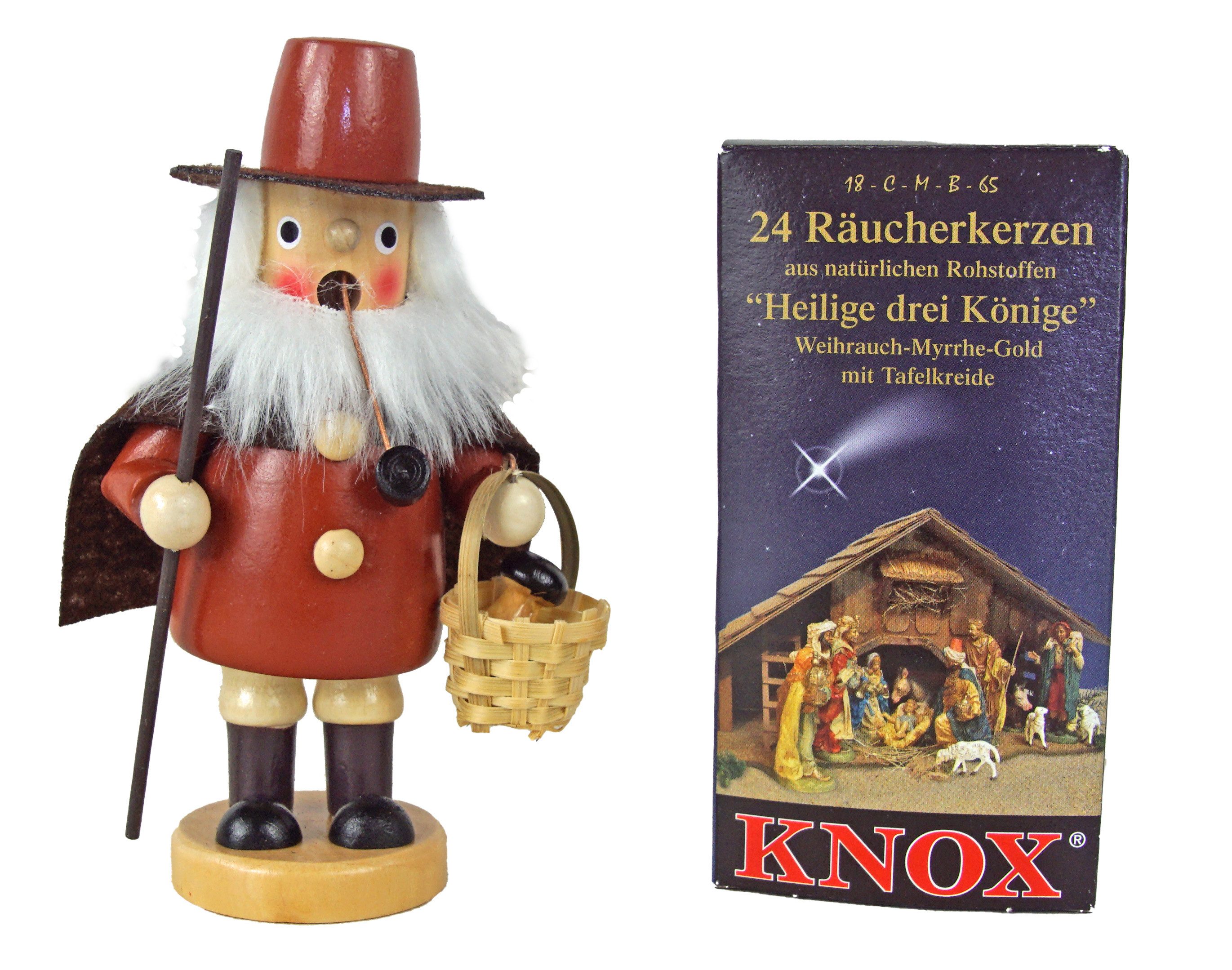 IKO Räuchermännchen Traditionelles Räuchermännchen mit Bauchladen