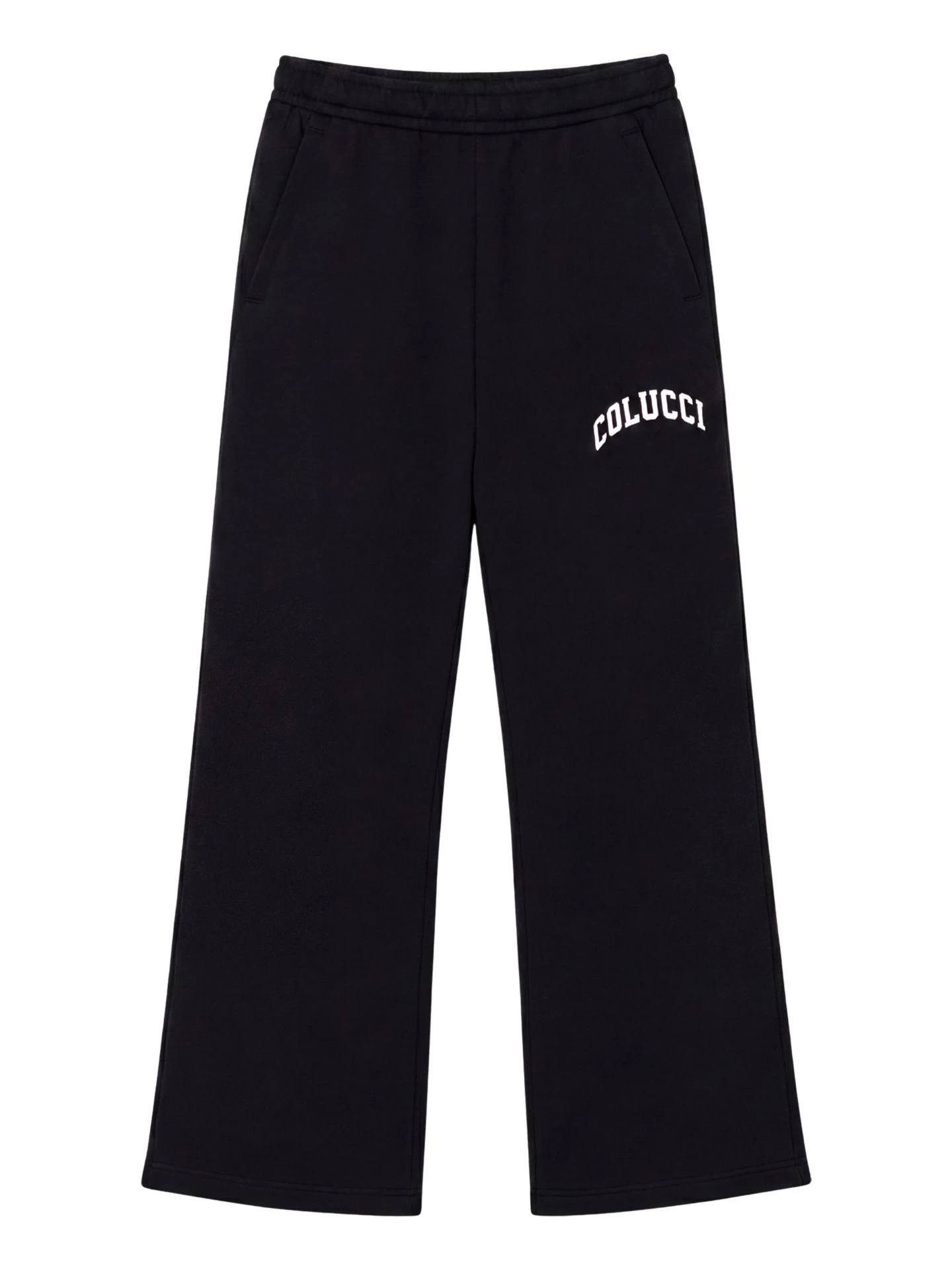COLUCCI Trainingshose Hose Colucci Logo Wide Leg (1-tlg) Taschen mit Reißverschluss