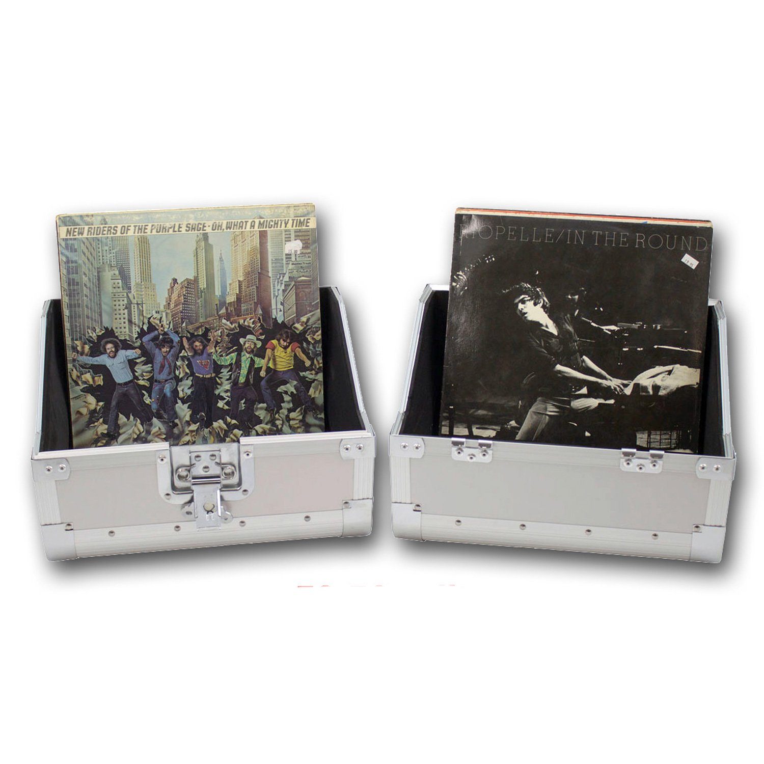 Thumbnail - SATISFIRE Aufbewahrungsbox LP Koffer PRO für 80 Schallplatten Vinyl Plattencase 50:50 Split