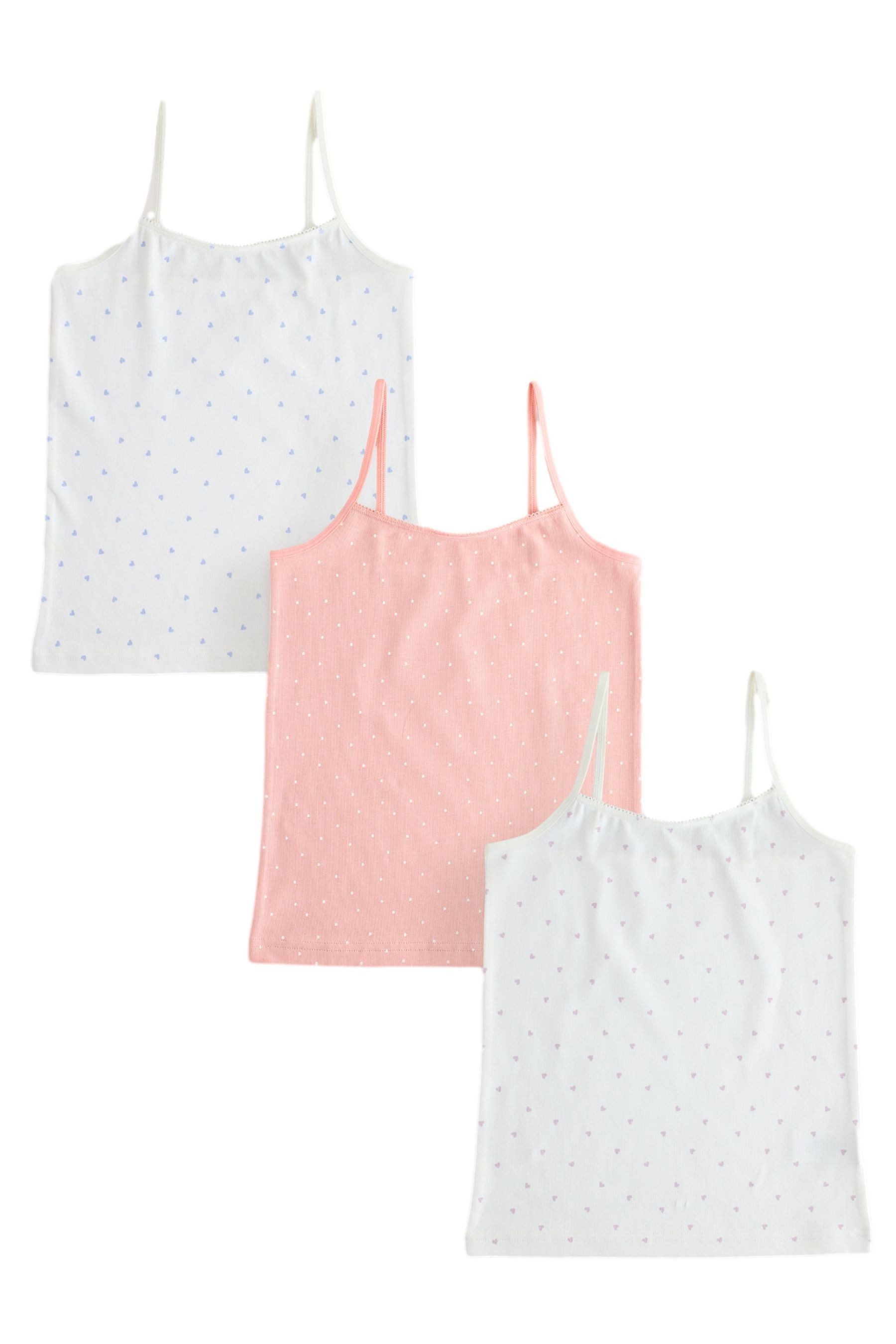 Trägertop Blümchen-Trägertops, 3er-Pack