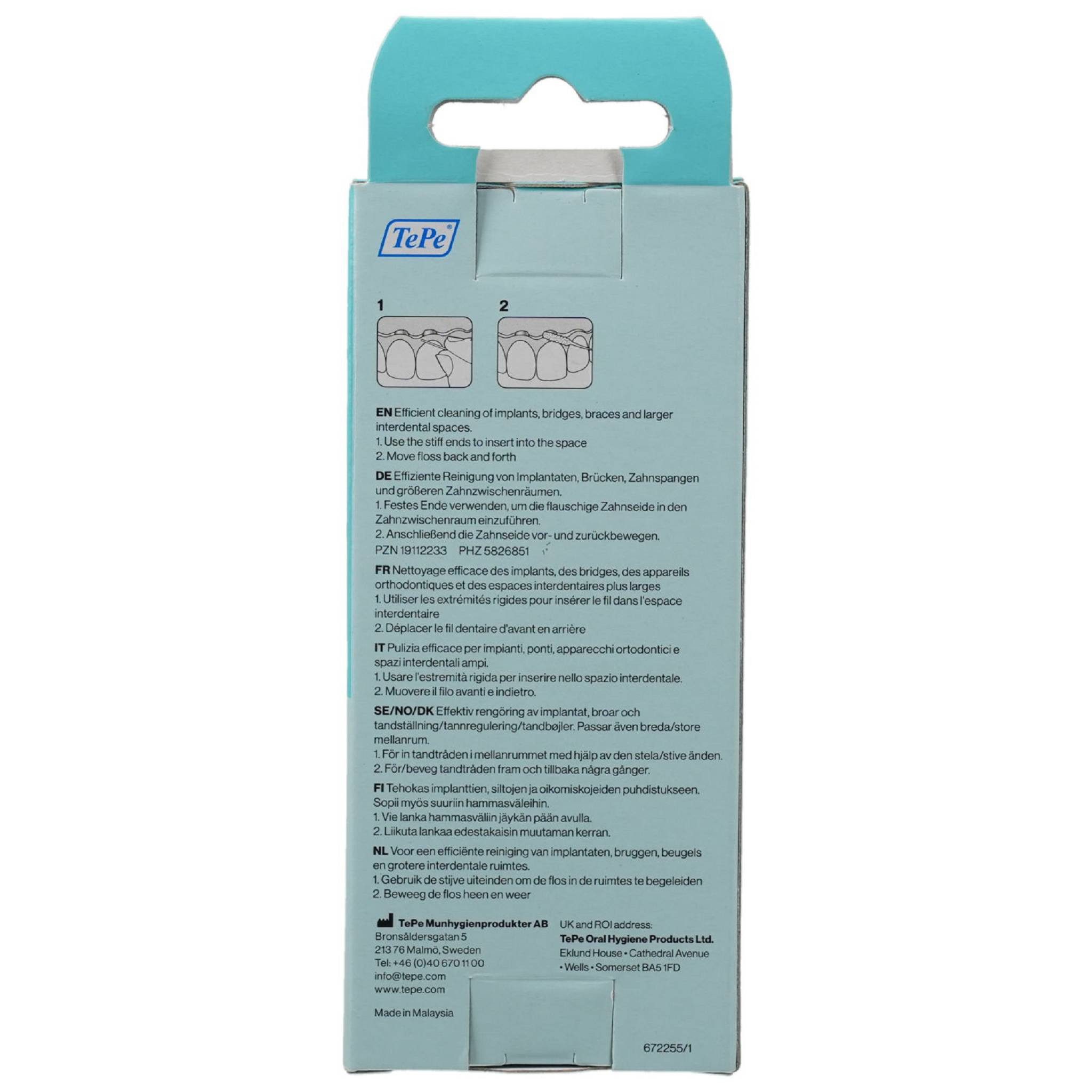 TePe Zahnseide Bridge & Implant Floss 30St PZN 19112233