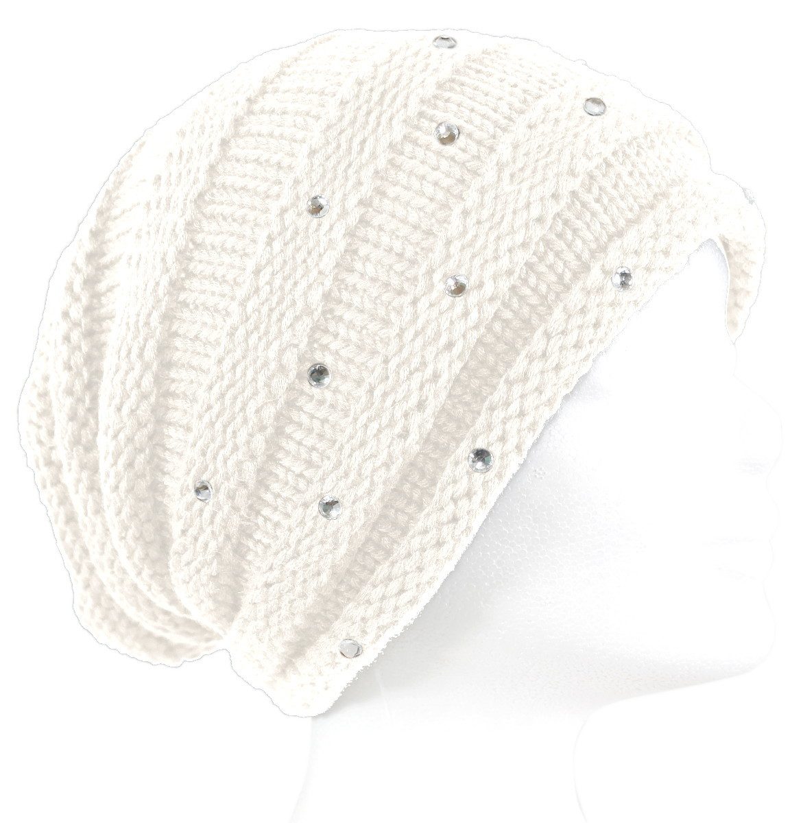 dy_mode Strickmütze Damen Strickbeanie mit Strass günstig online kaufen