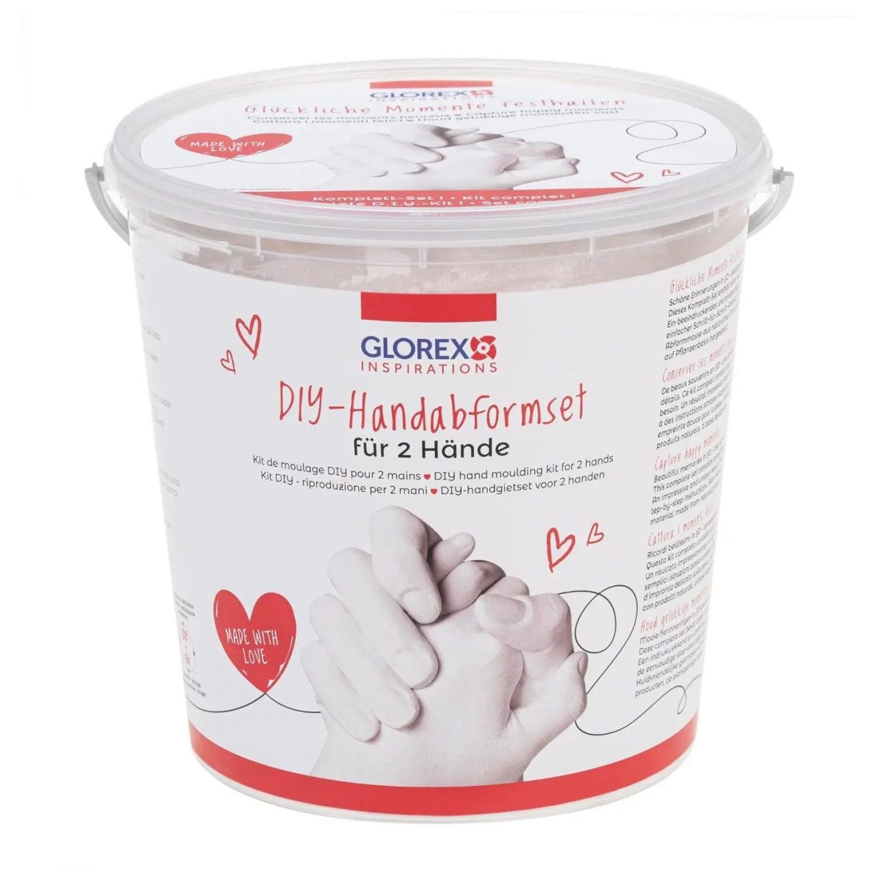 Glorex Bastelfilz Glorex DIY Handabformset für 2 Hände