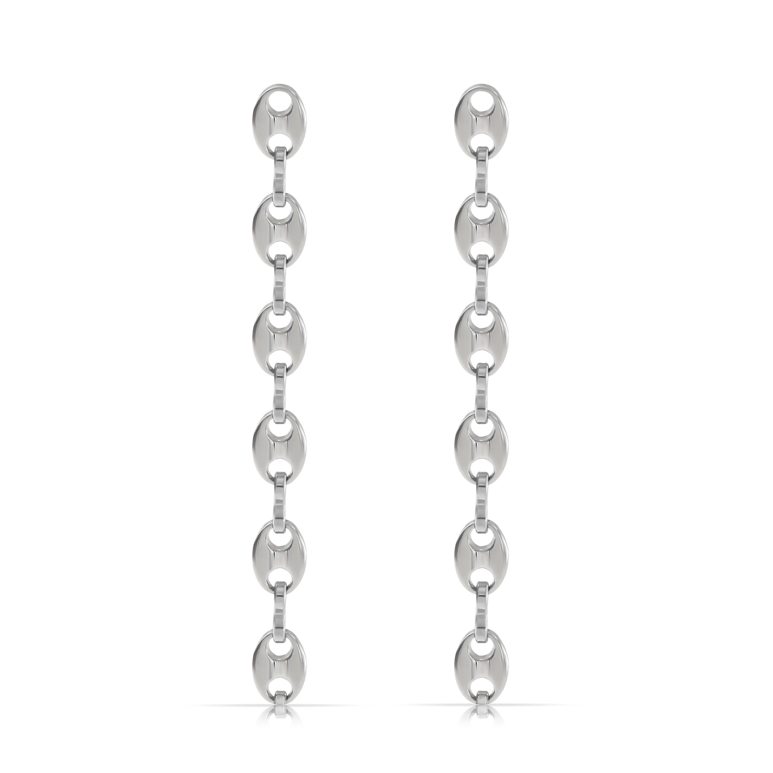 Made by Nami Ohrring-Set Hängend Statement Ohrringe Silber aus Chirurgischem Edelstahl, Festival Schmuck Damen Wasserfester Schmuck Hypoallergen